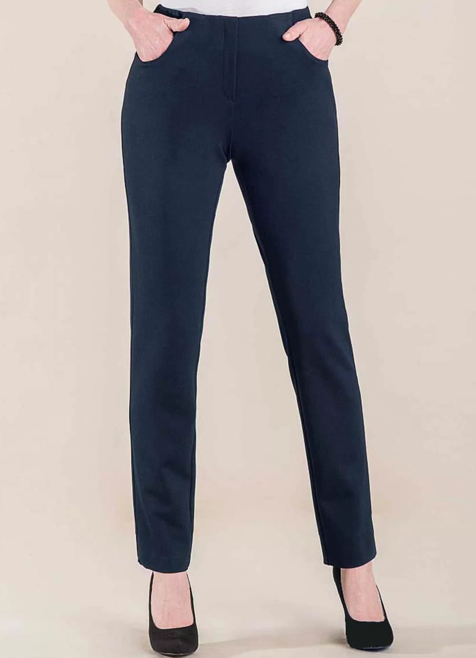 New Adelina Pantalon Pamela Pull On 979607-3489-02 Marine