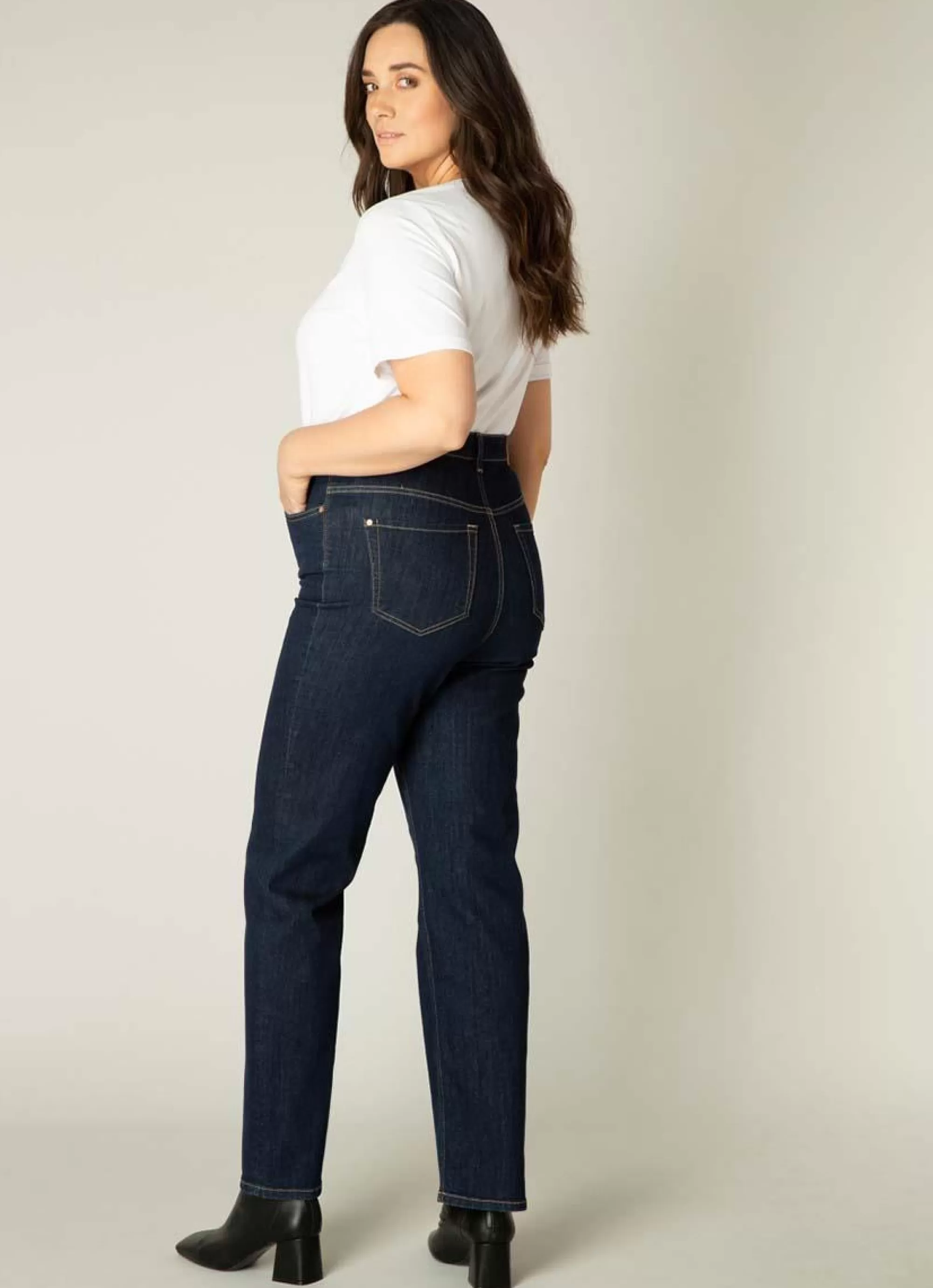 Online Base Level Curvy Broek Ayda 039 Dark Blue