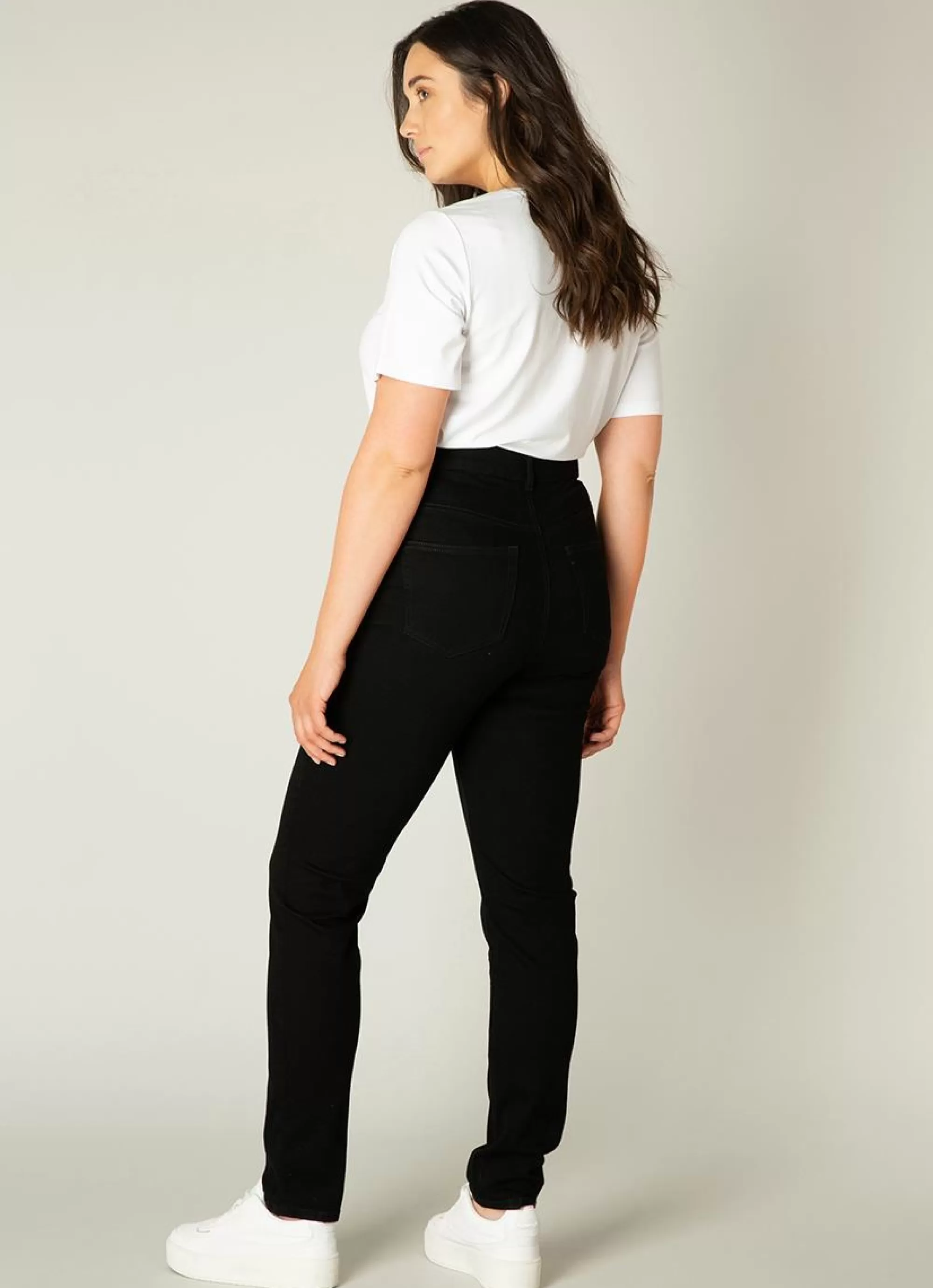 Cheap Base Level Curvy Jeans Faya 013 Black