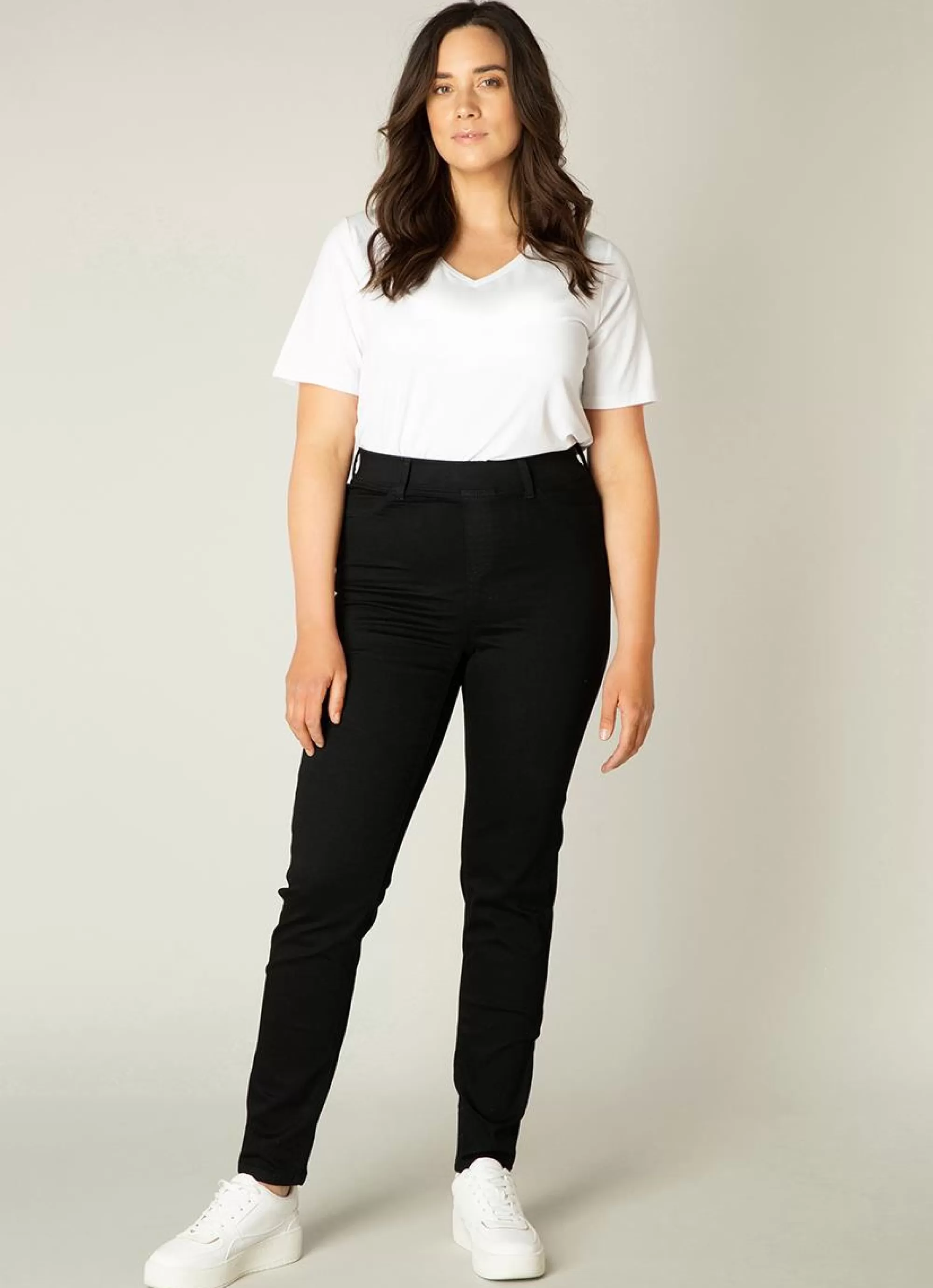 Best Sale Base Level Curvy Jegging Tessa 008 Black