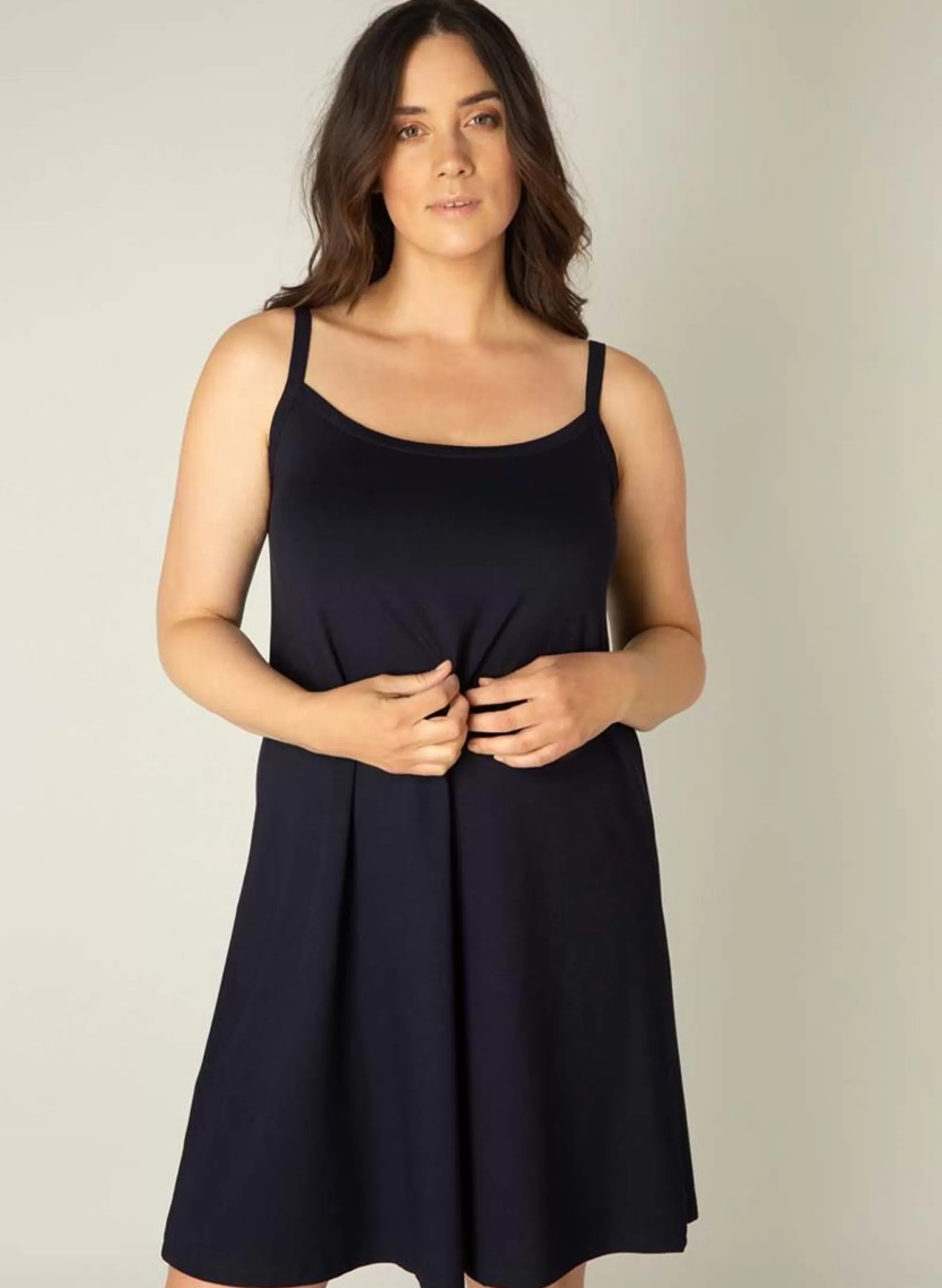 Hot Base Level Curvy Jurk Alissa 028 Dark Blue