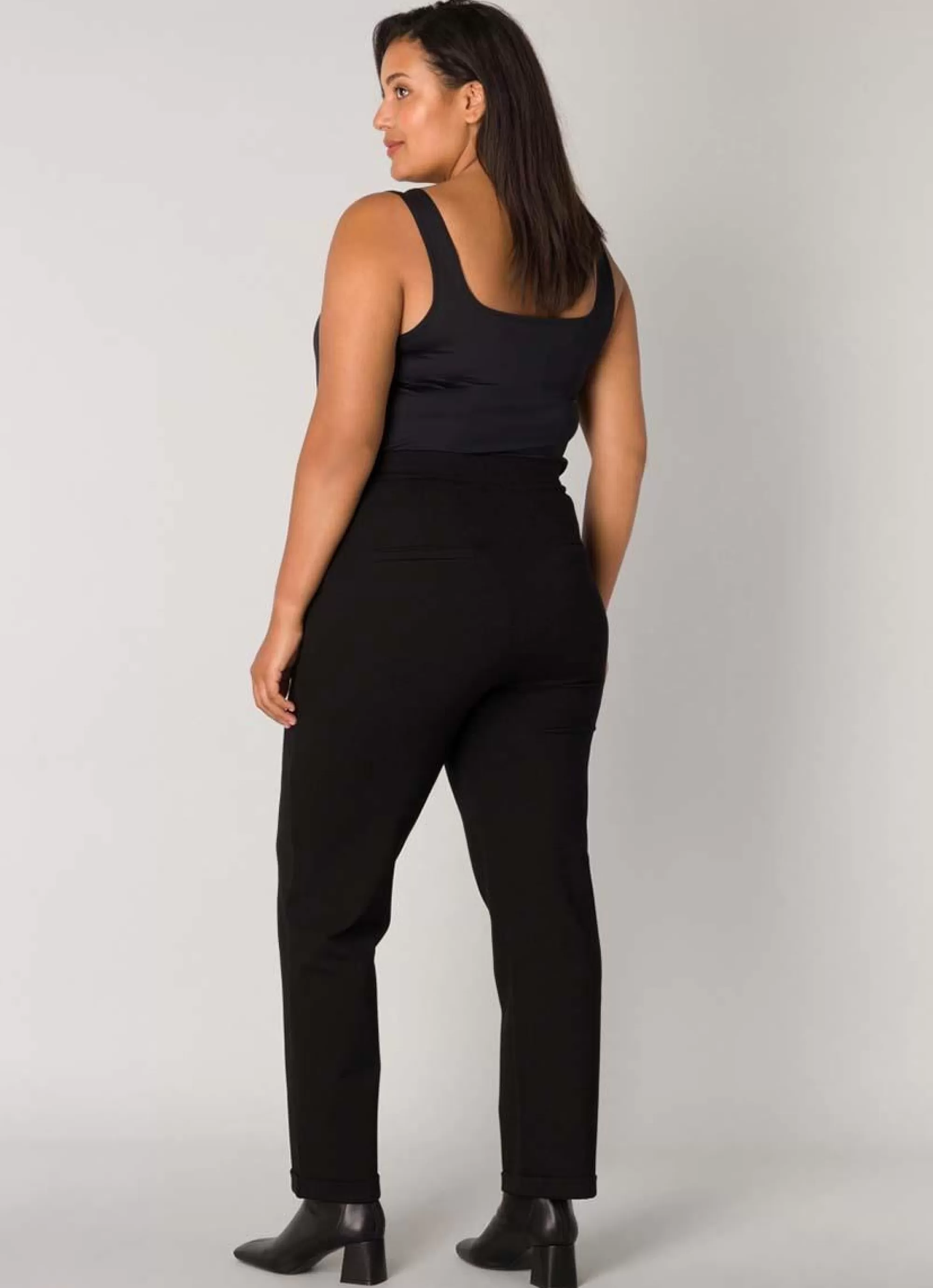 Hot Base Level Curvy Pants Yoella 081 Black