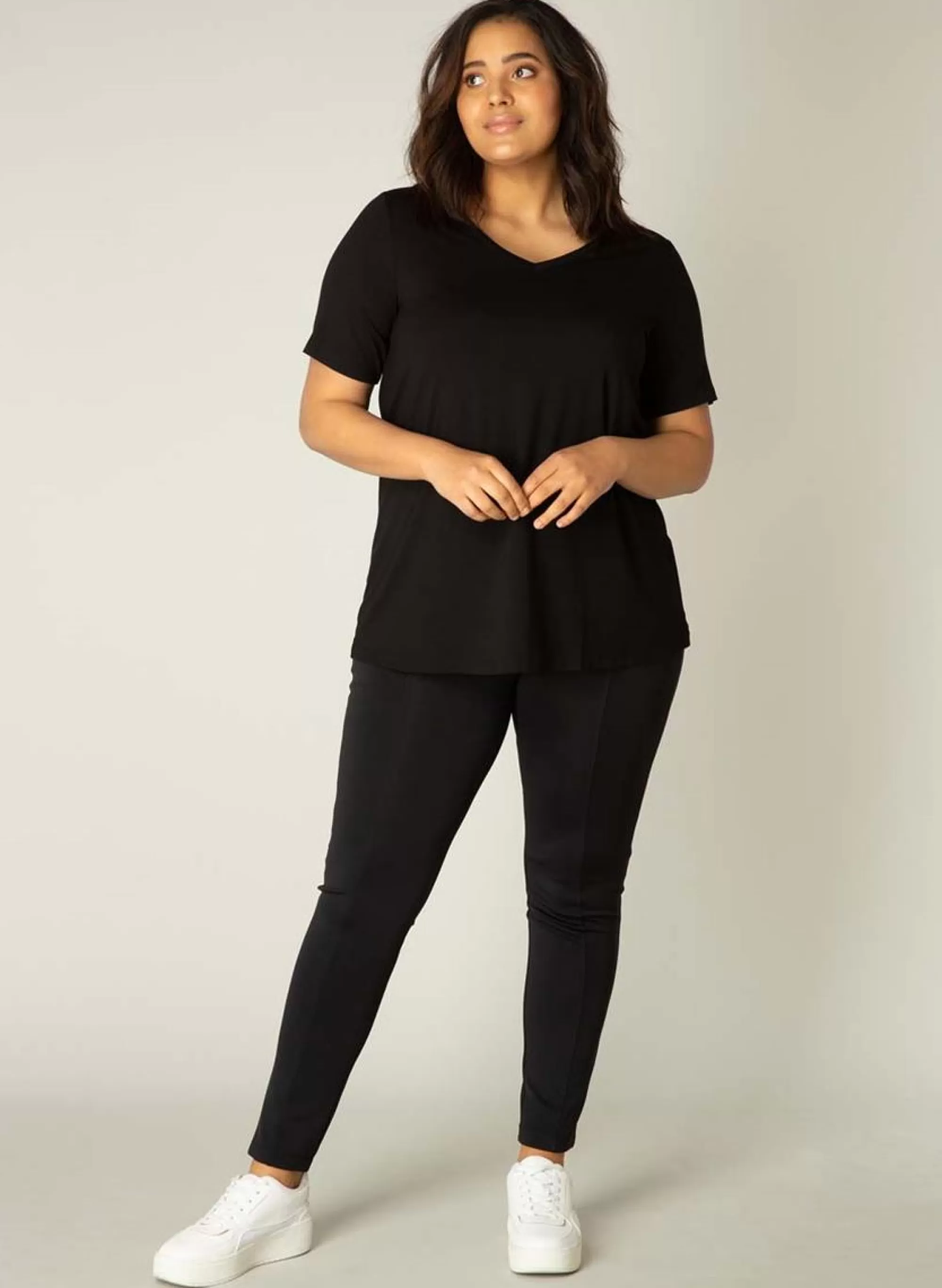 Fashion Base Level Curvy Shirt Alba 018 Black