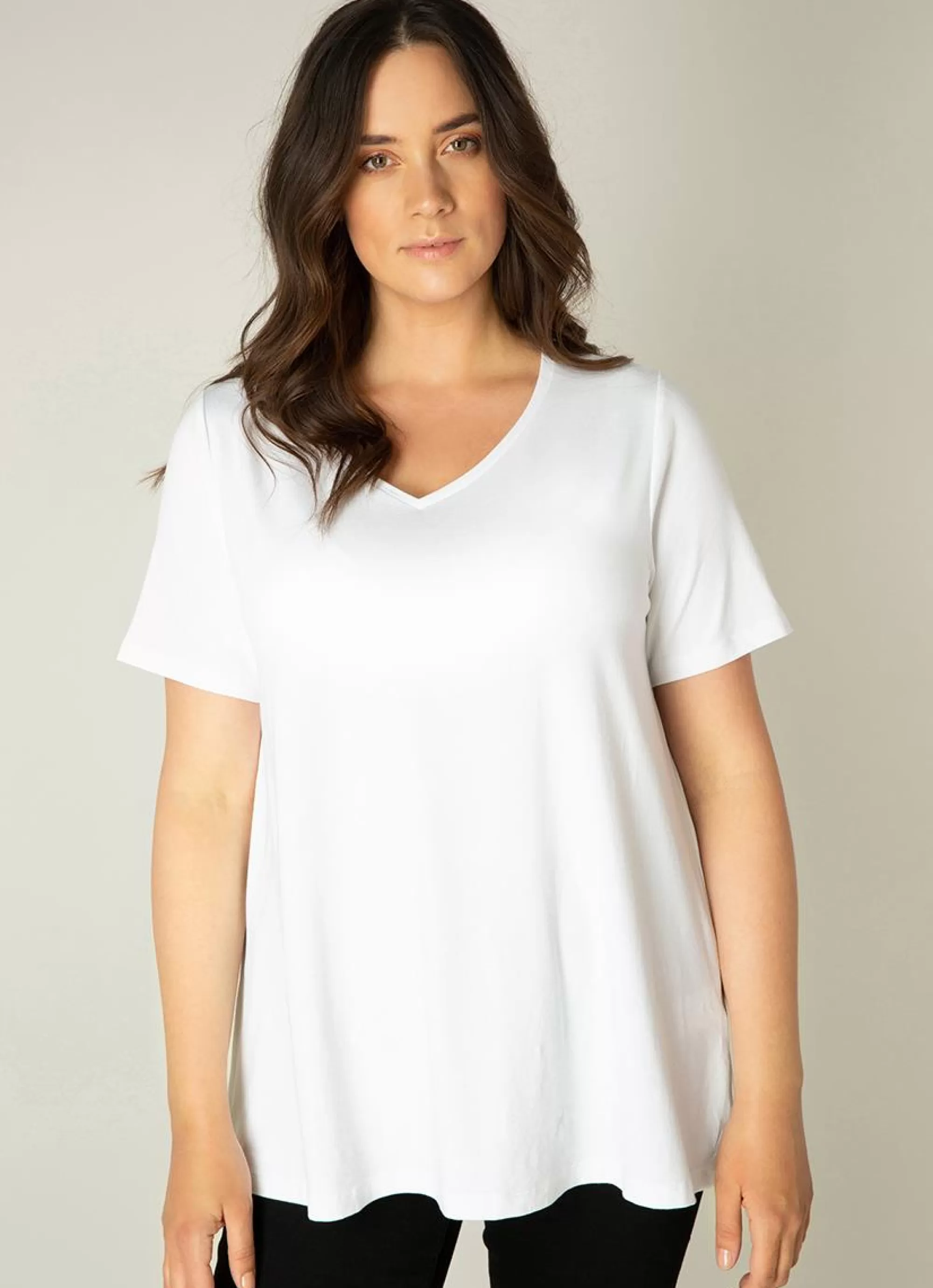 Fashion Base Level Curvy Shirt Alba 018 White