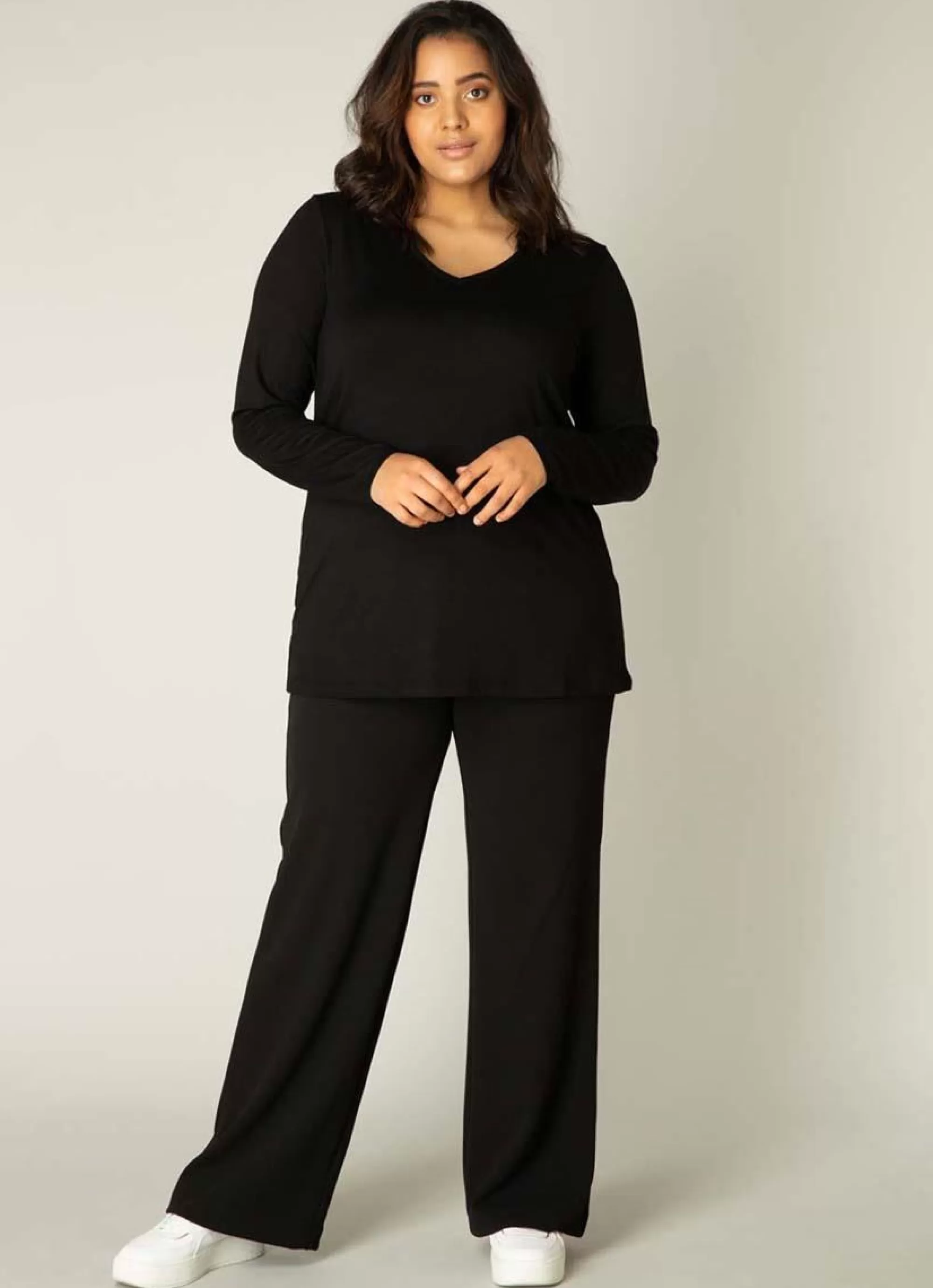 Best Sale Base Level Curvy Shirt Alize 036 Black