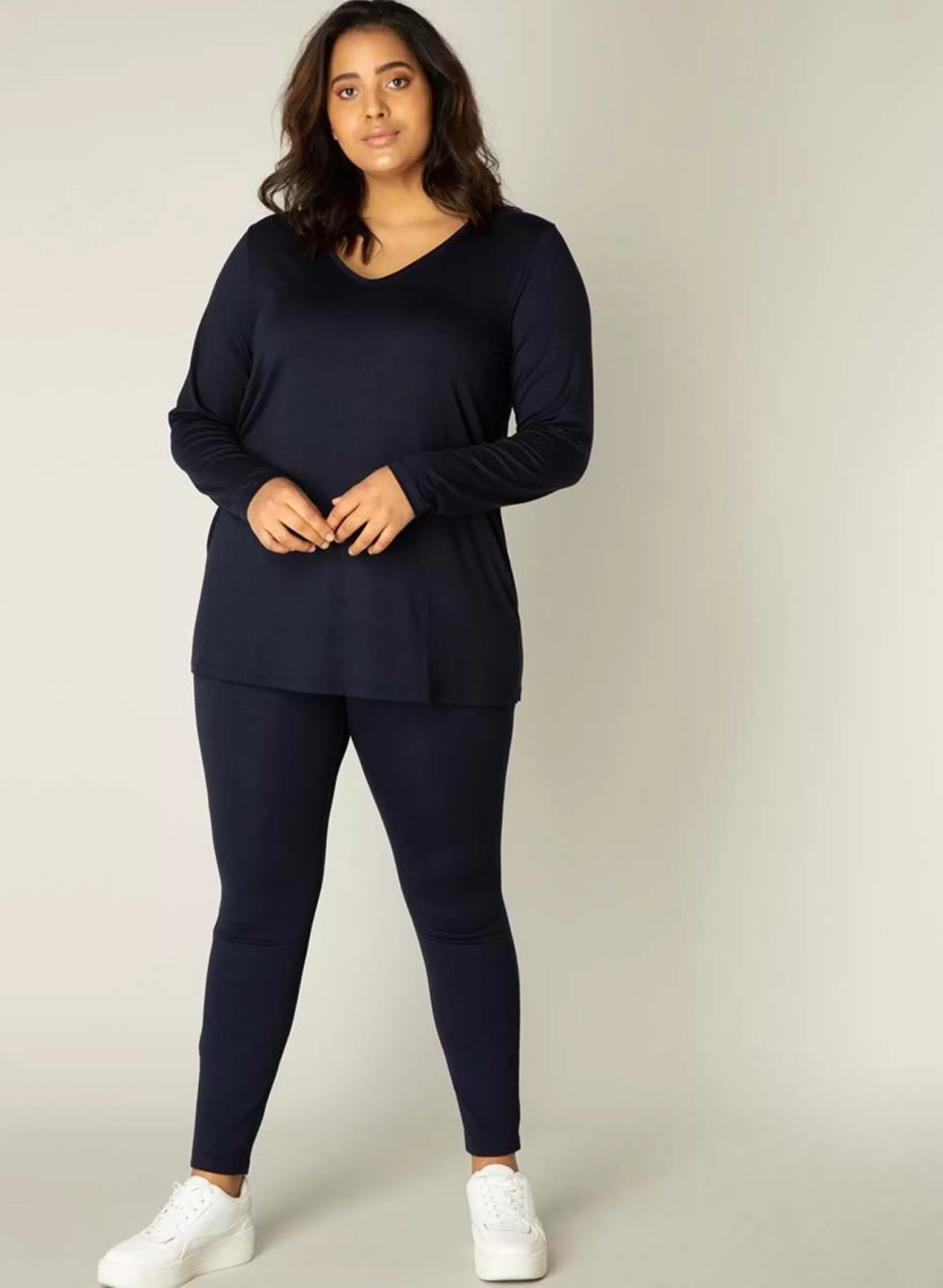 Discount Base Level Curvy Shirt Alize 036 Dark Blue