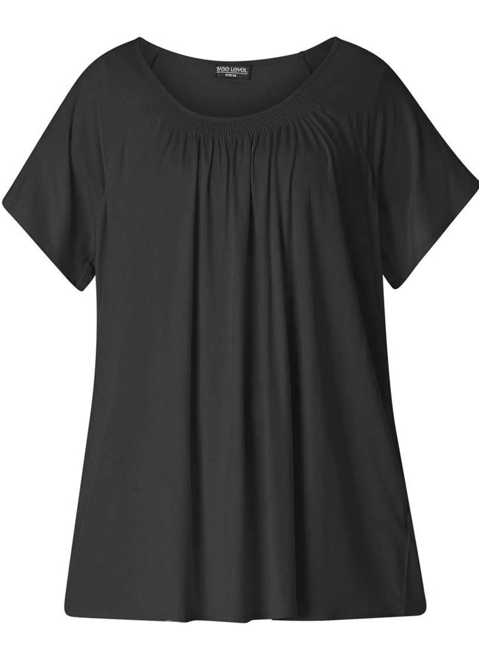 Fashion Base Level Curvy Shirt Yokia 004 Black