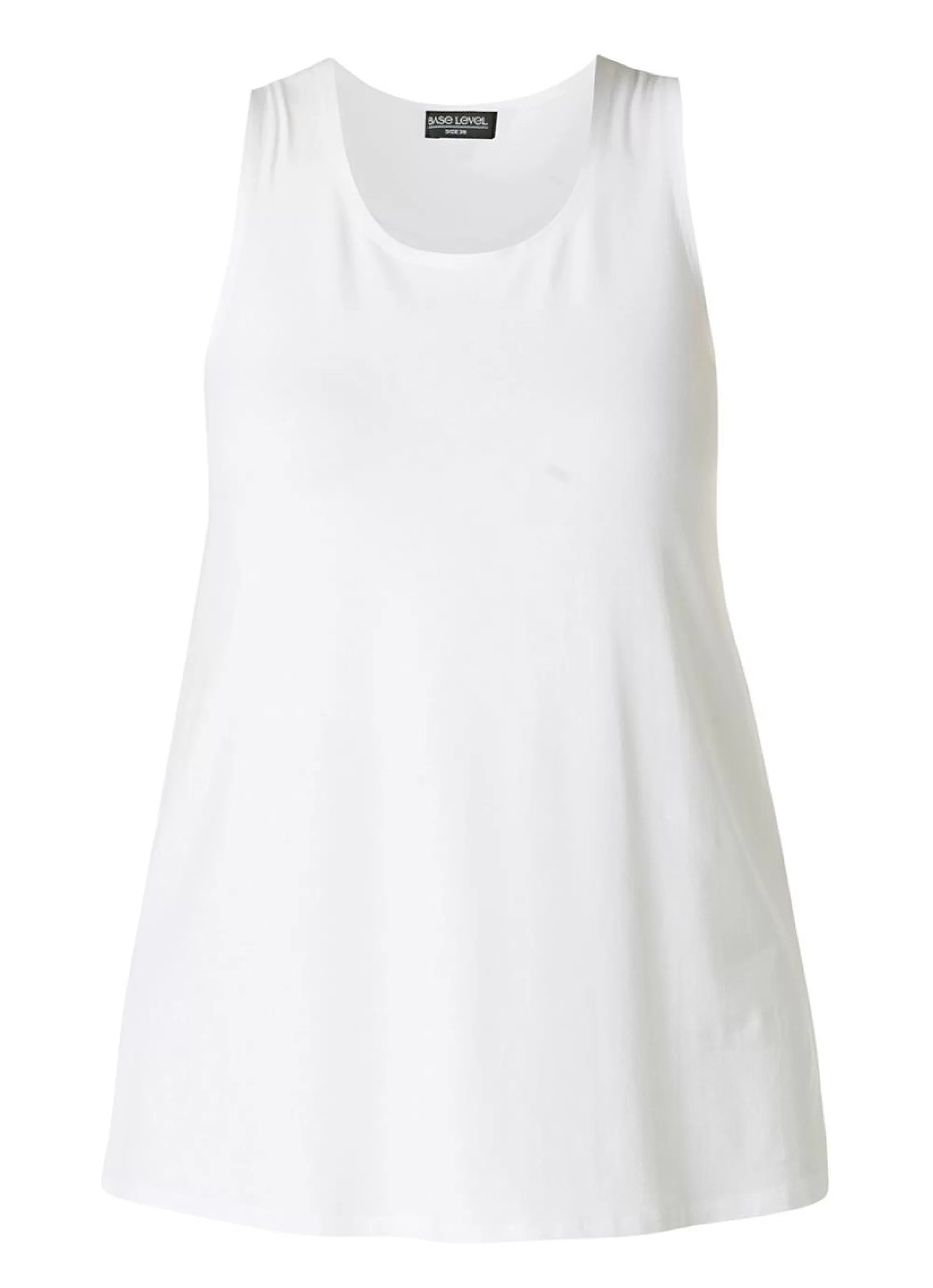 Shop Base Level Curvy Top Abbigail 002 White