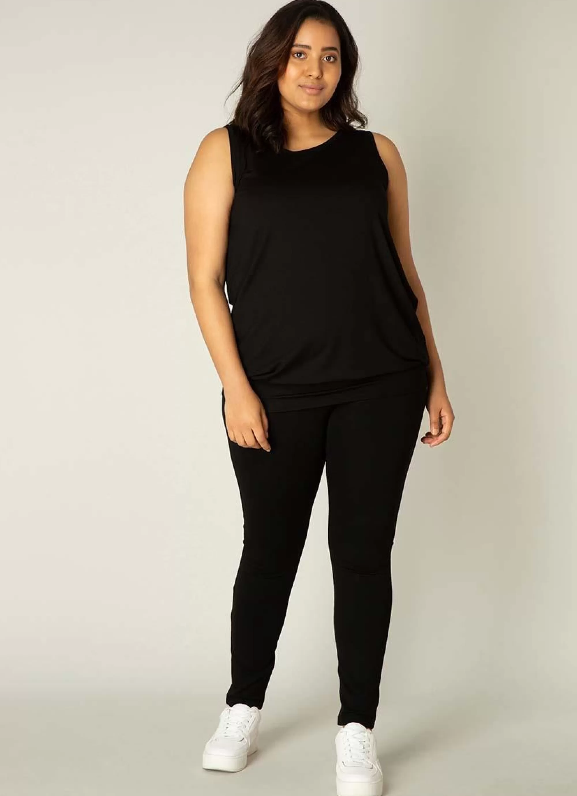 Cheap Base Level Curvy Top Yasmina 032 Black