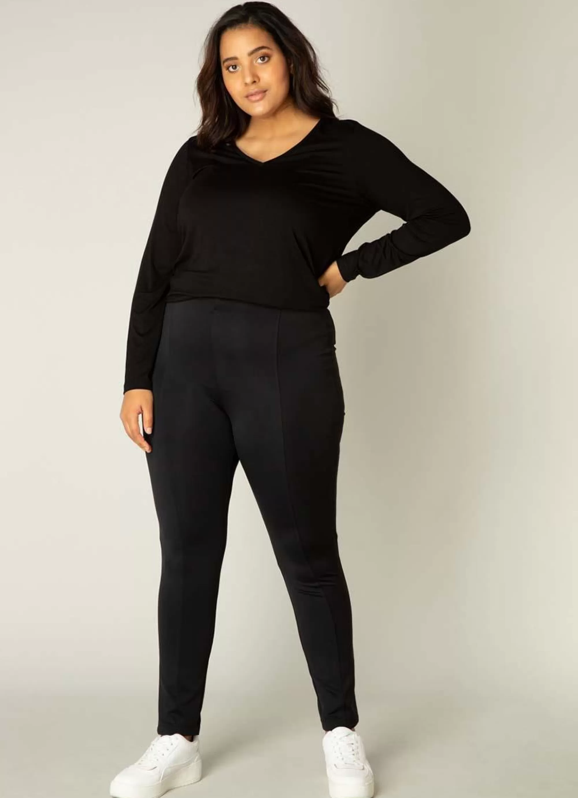 Flash Sale Base Level Curvy Tregging Ada 020 Black