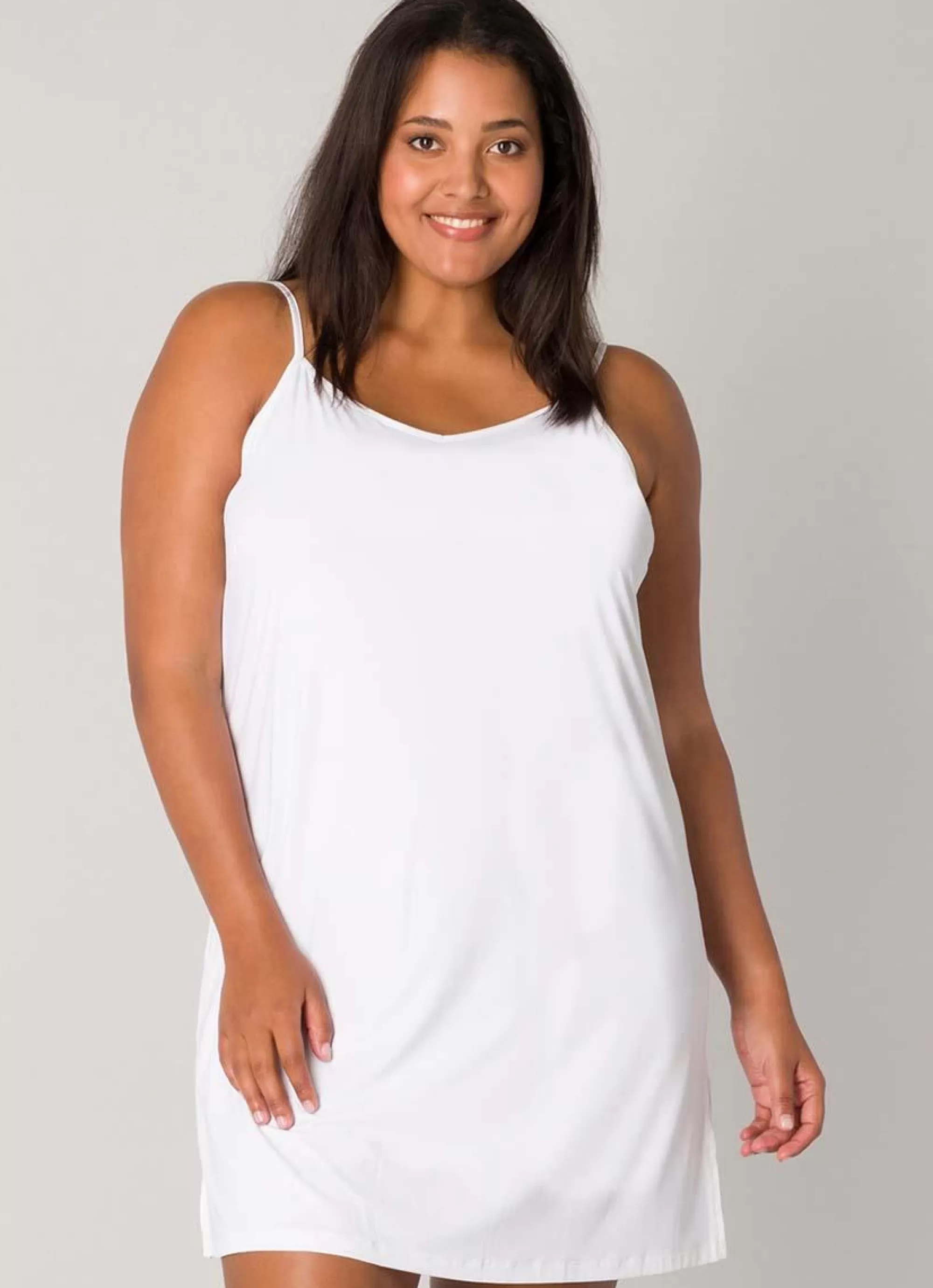 Hot Base Level Curvy Base Level Onderjurk Yanira 048 White