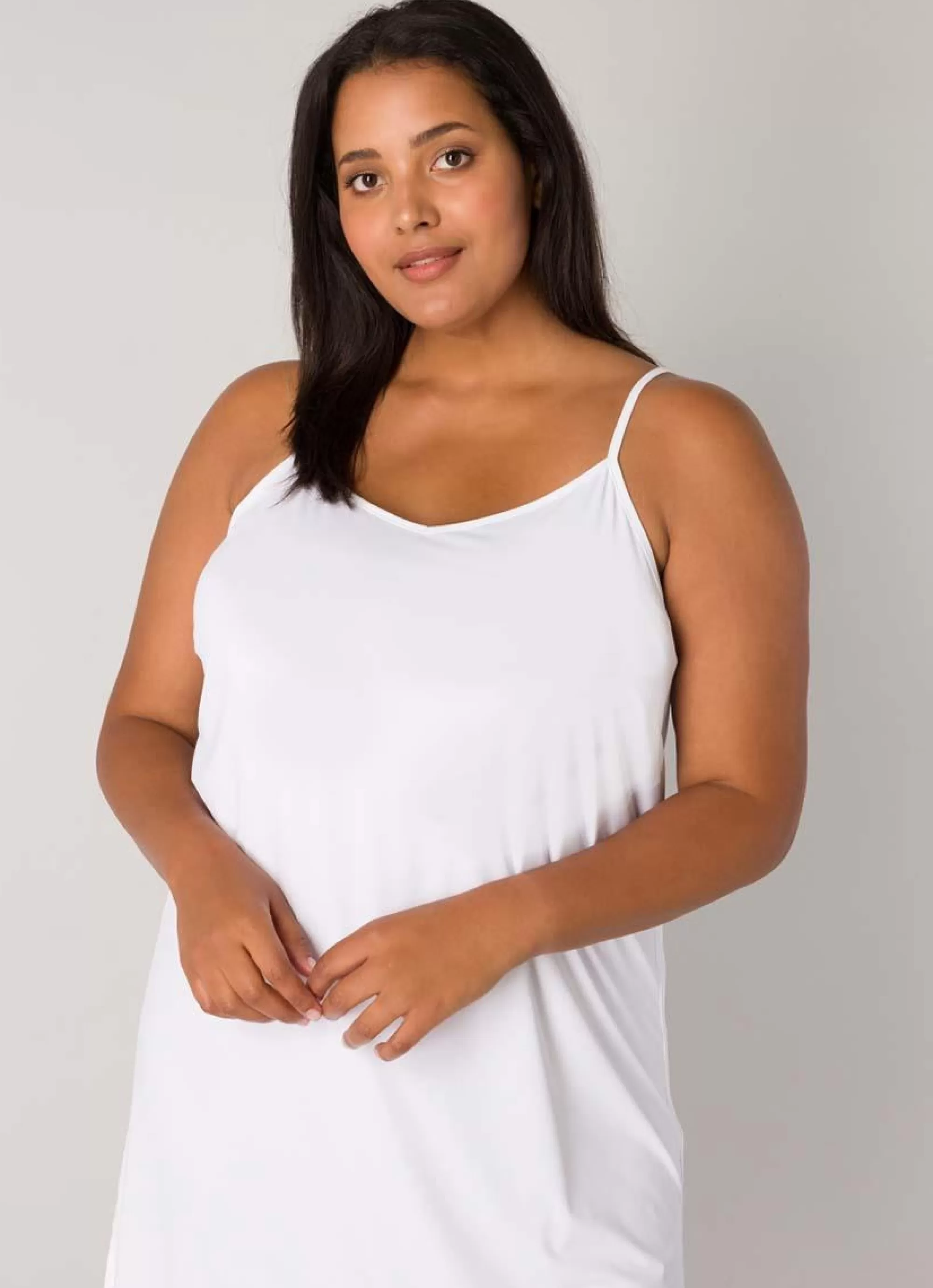 Hot Base Level Curvy Base Level Onderjurk Yanira 048 White