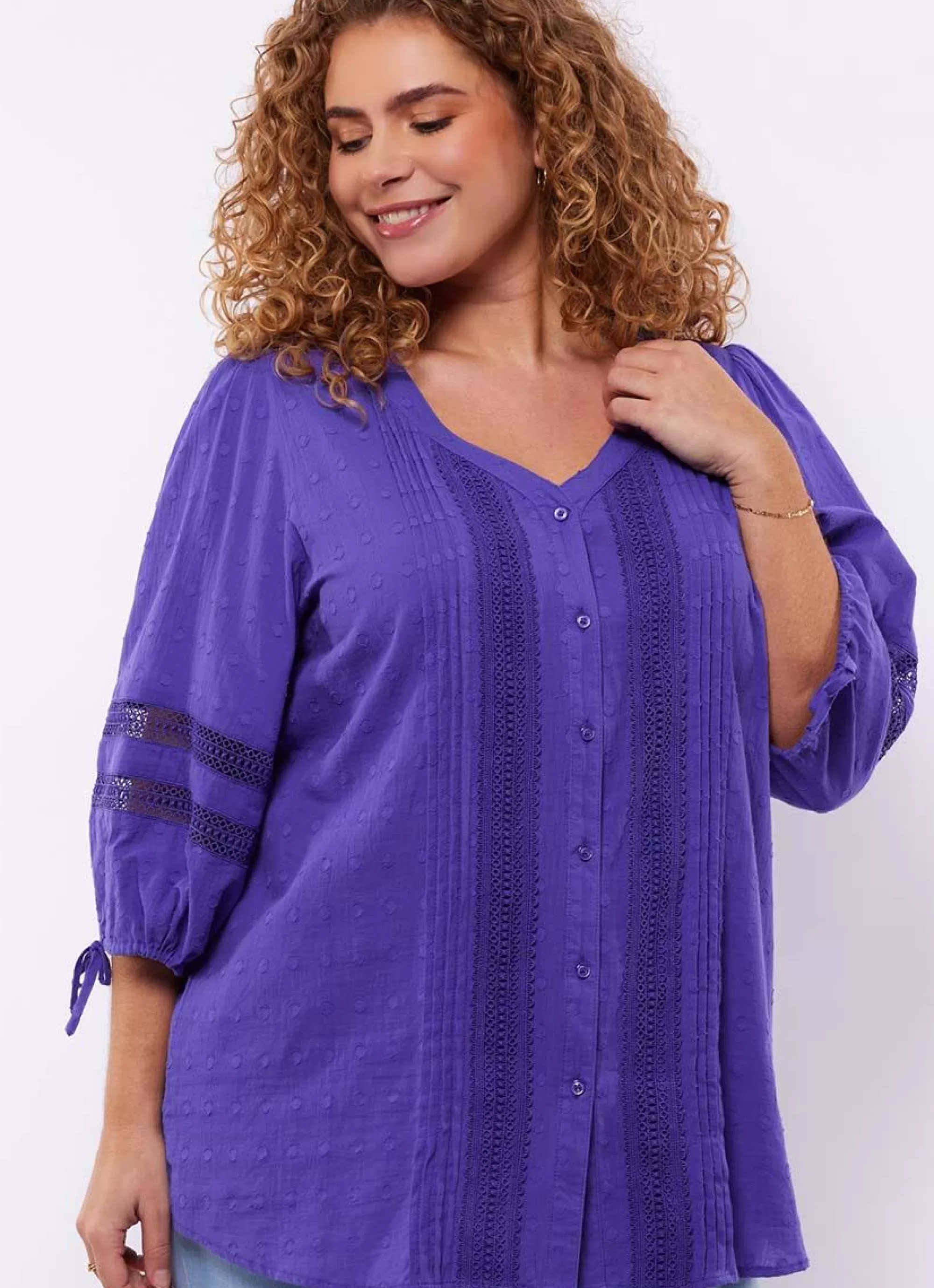 Shop Exxcellent Blouse Joa 24Zqe05 - 324 Bright Purple