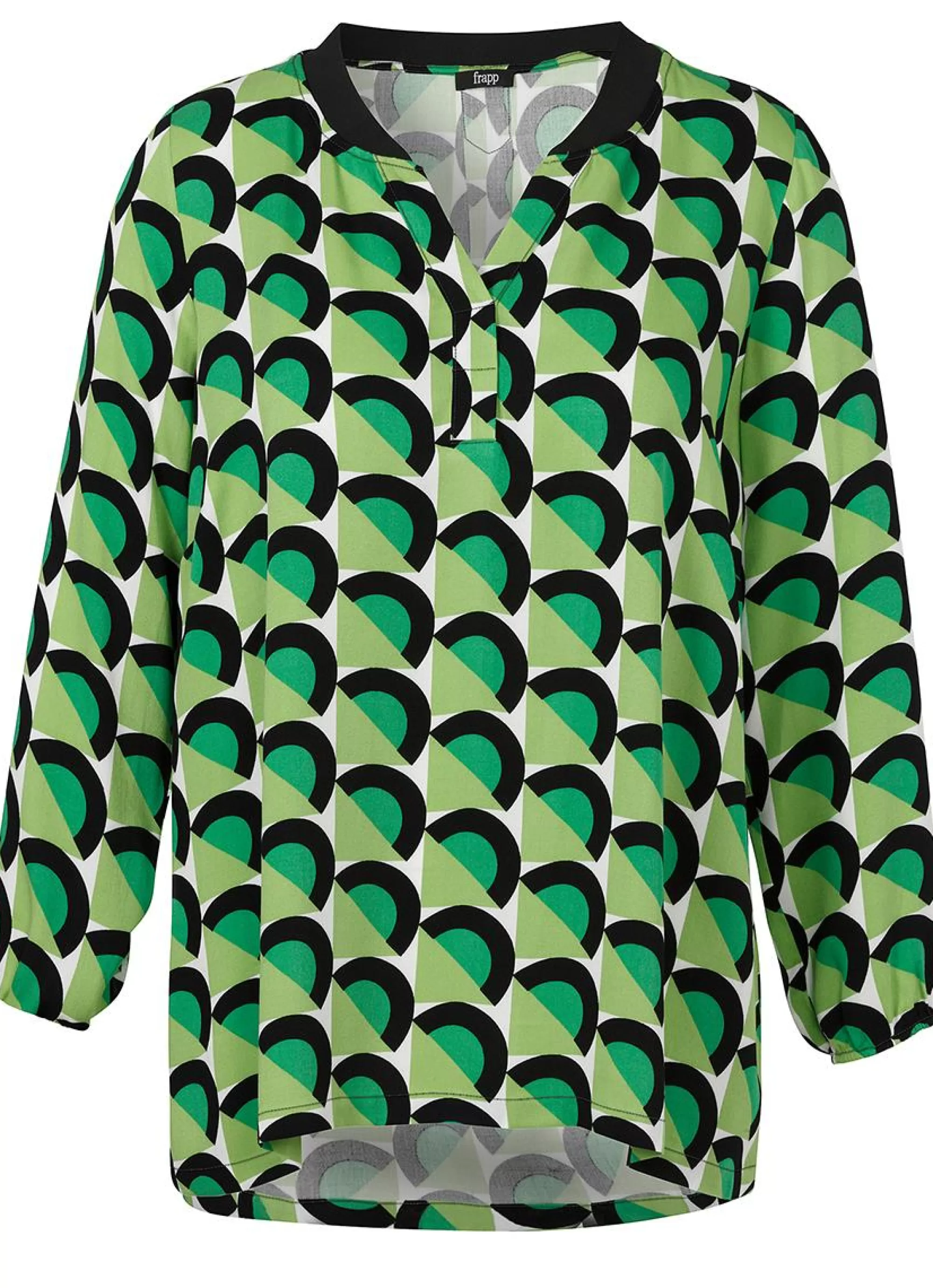 Fashion Frapp Blouse 2306781- 547 Jollygreen Zwart