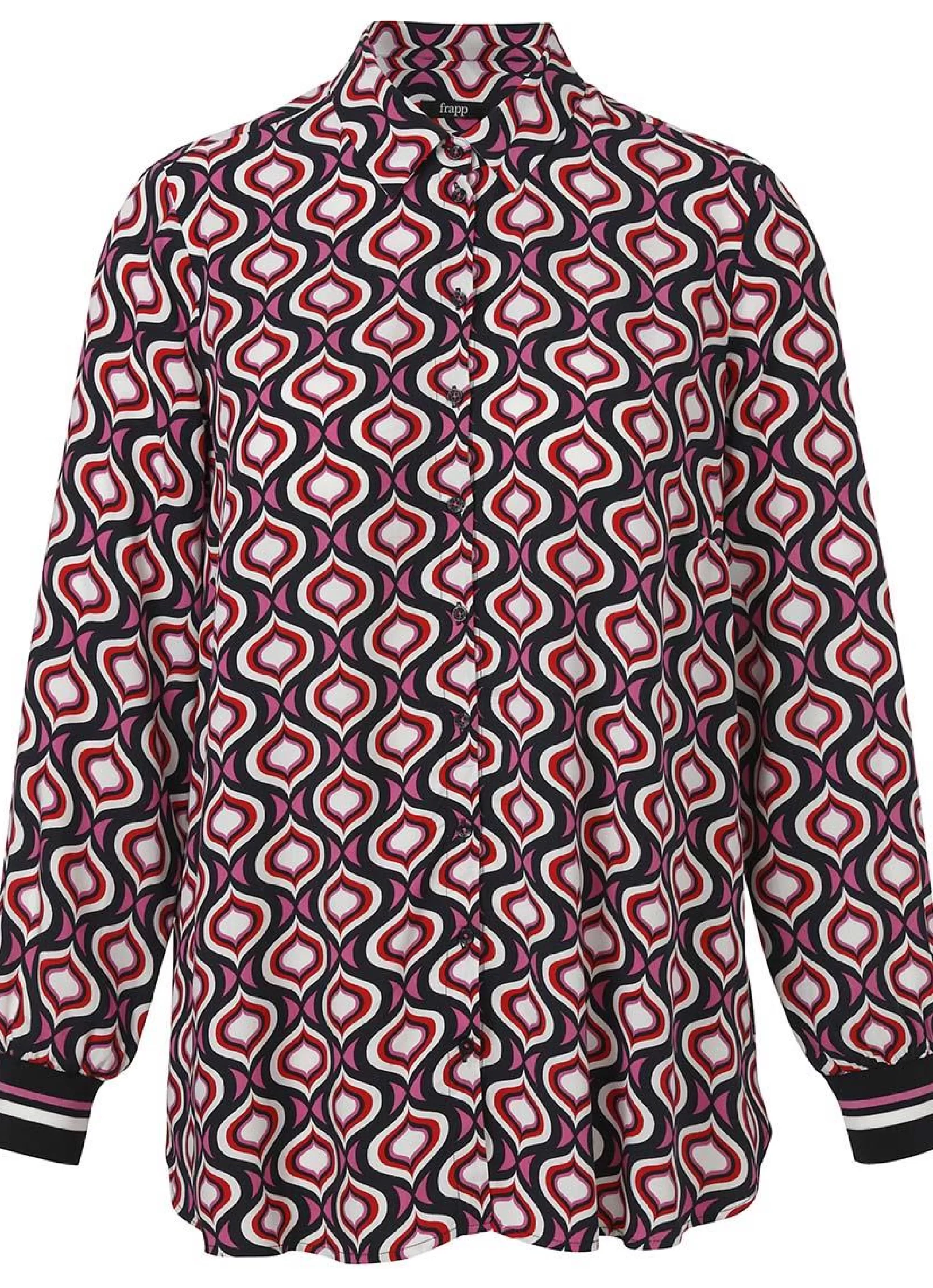 Cheap Frapp Blouse 2451999 - 657 Roze-Marine Multi