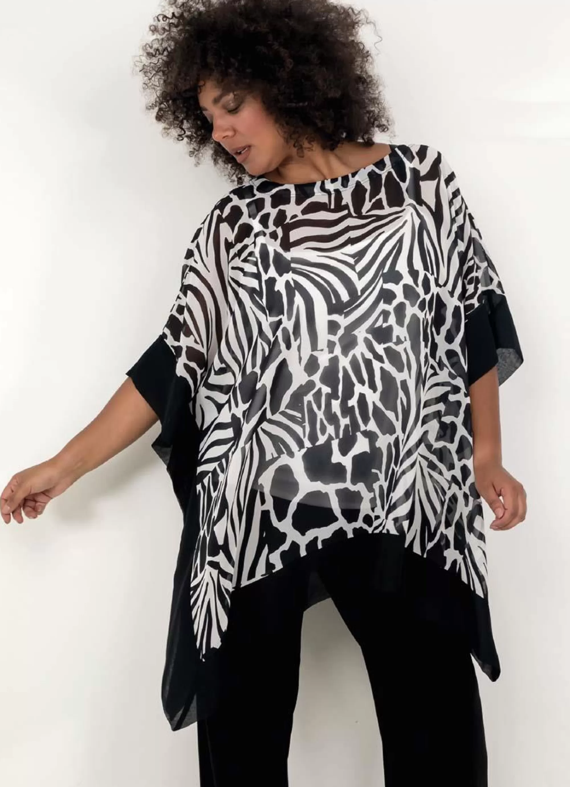 Flash Sale Georgedé Georgede Top Elia Chiffon M81691 - M1207 Safari