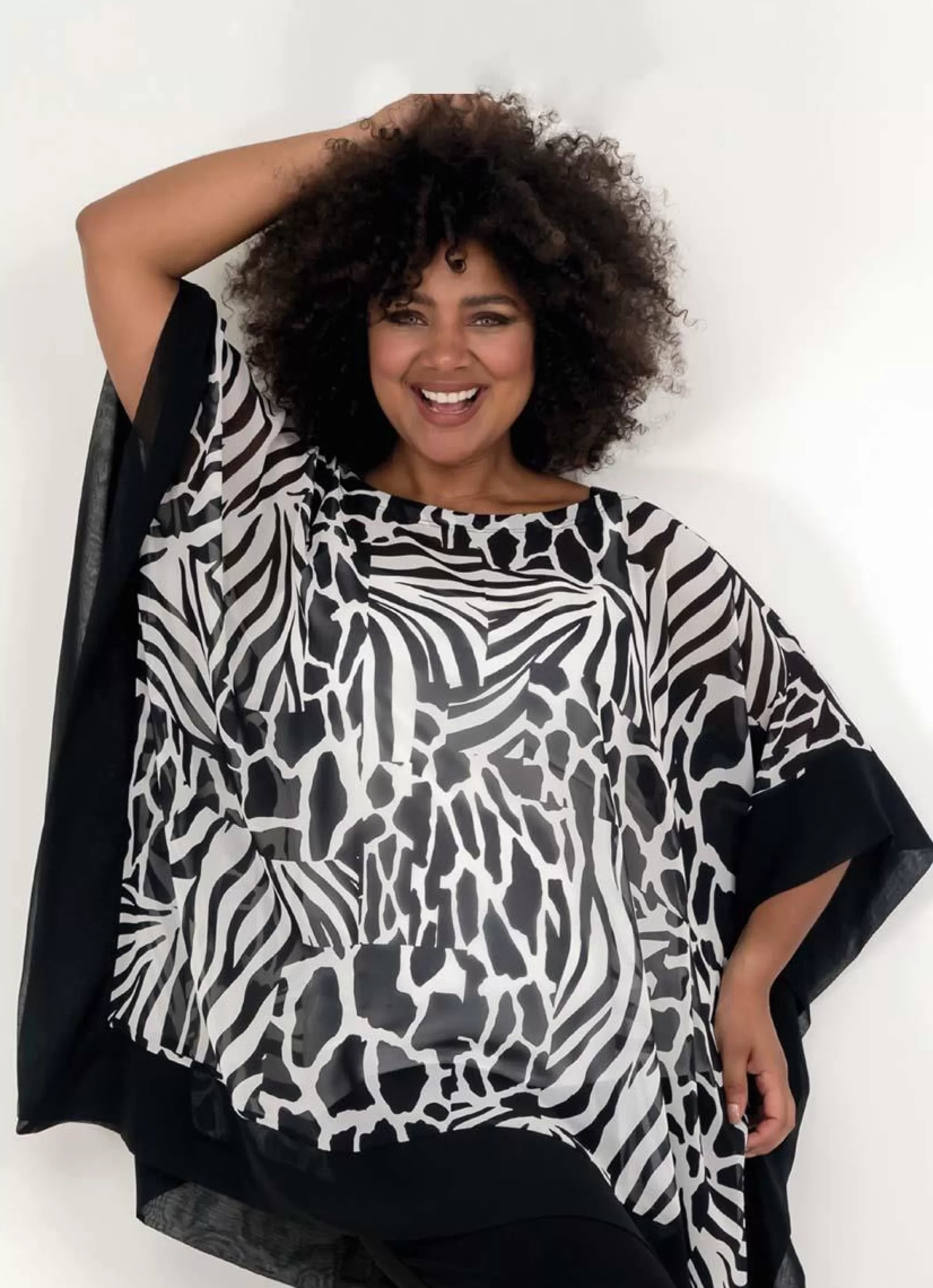 Flash Sale Georgedé Georgede Top Elia Chiffon M81691 - M1207 Safari