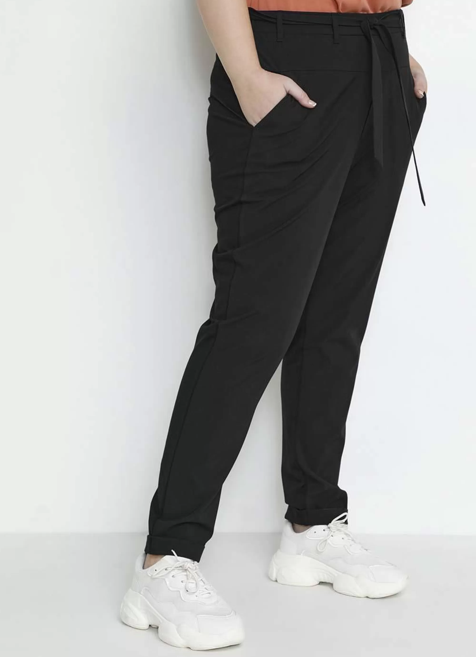 Best * Kaffe Curve Belt Pants Jia 10580008 Zwart