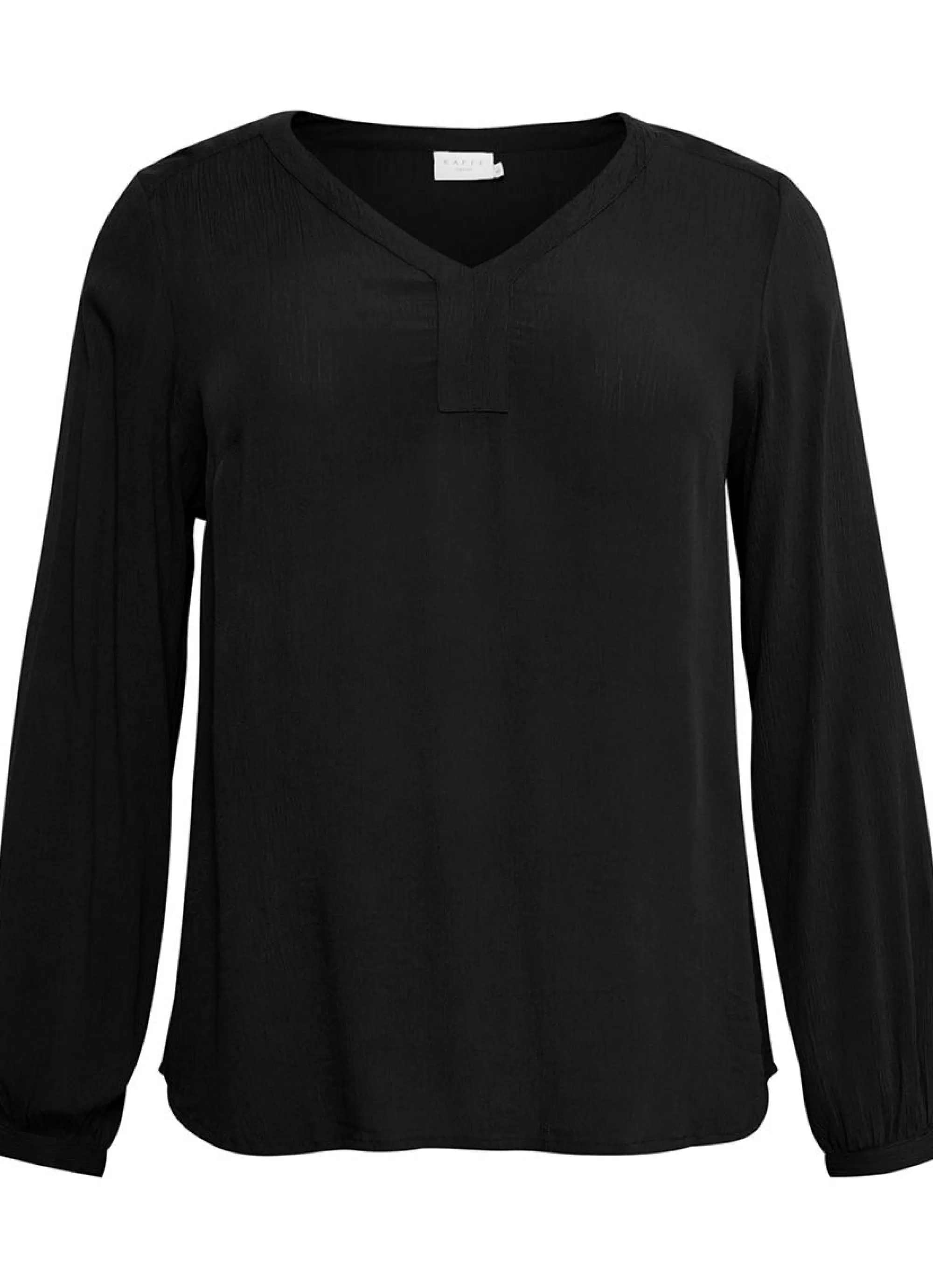 Sale * Kaffe Curve Blouse Ami Ls 10580001-50600 Black Deep