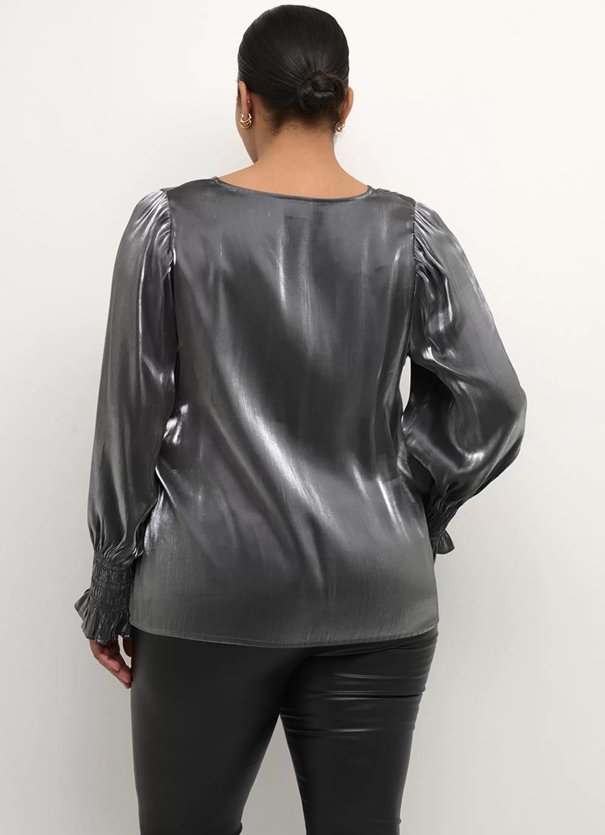 Fashion Kaffe Curve Blouse Milla 10581887 - 100281 Silver