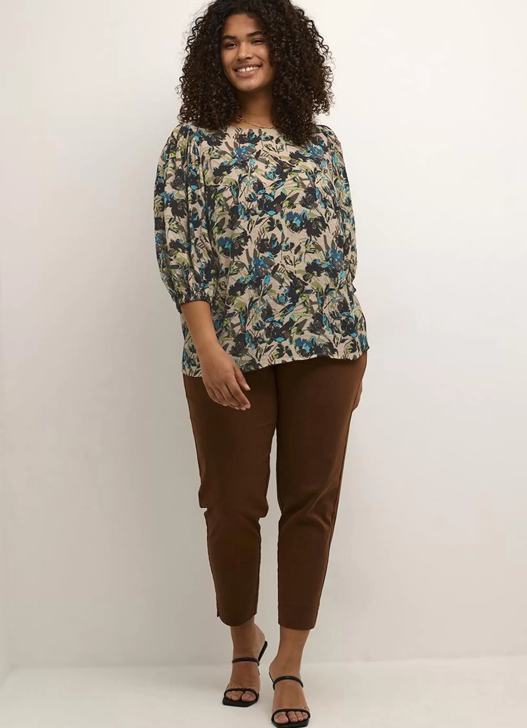 Discount Kaffe Curve Blouse Olgi 10581660 - 104490 Shattered Flower Print