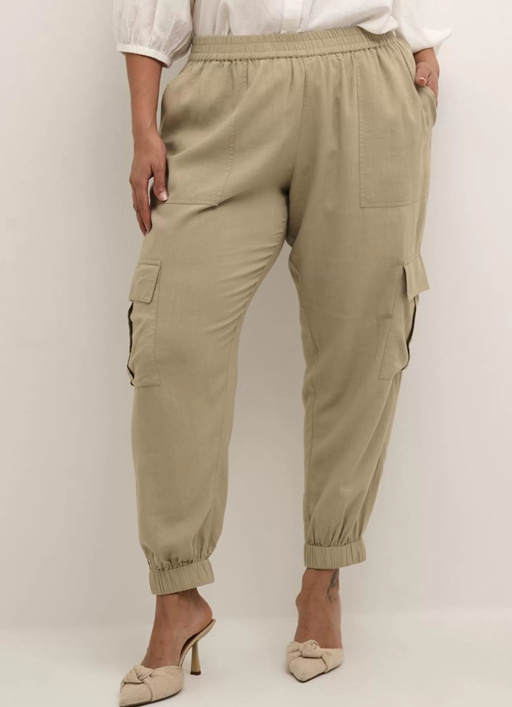 Cheap Kaffe Curve Cargo Pants Mille 10582219 - 171109 Chichilla