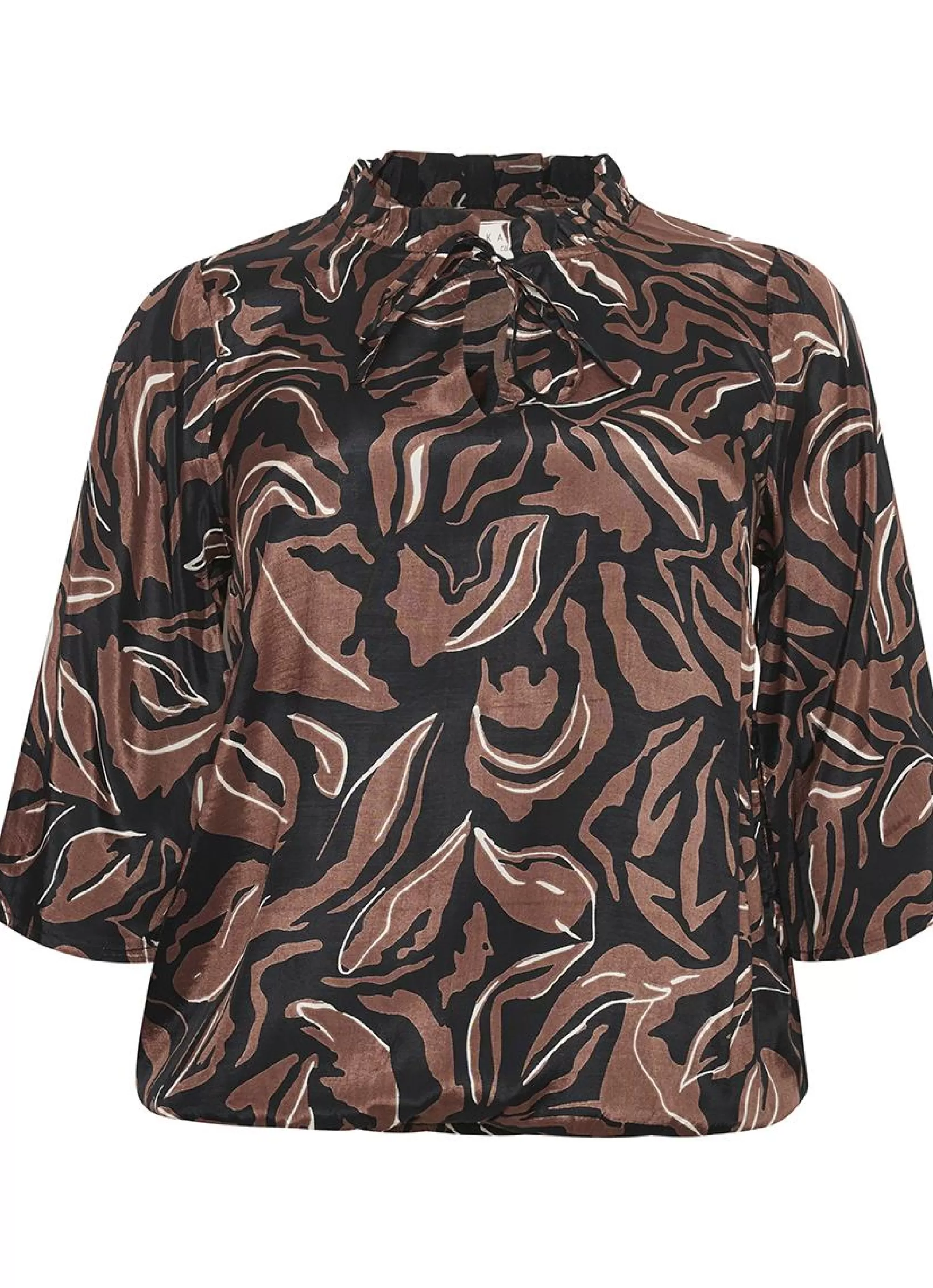 Best Sale Kaffe Curve Dory Blouse 10581639 - 104470 Black Soft Silt