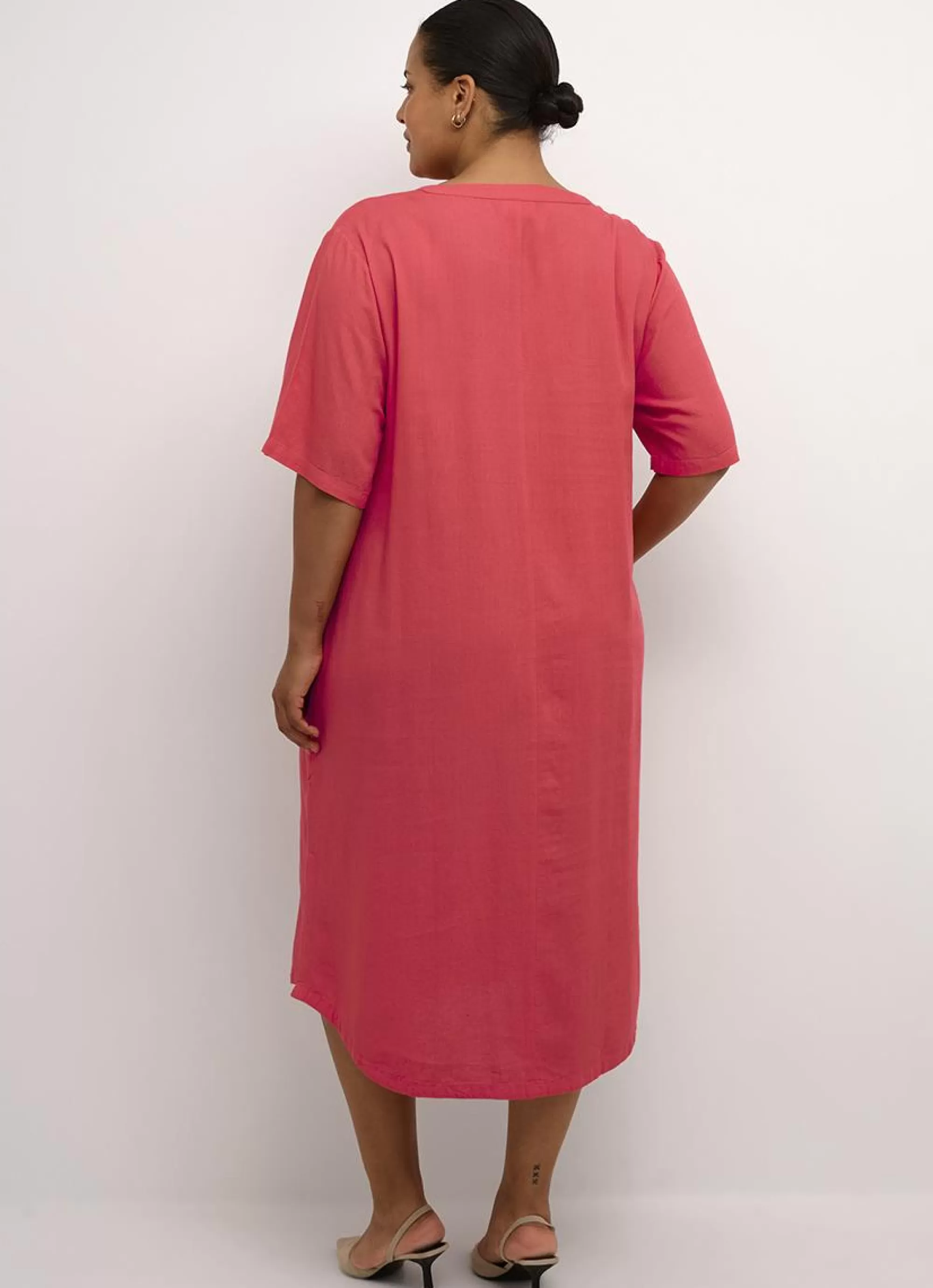 Flash Sale Kaffe Curve Kaftan Dress Mille 10582218 - 181651 Cayenne