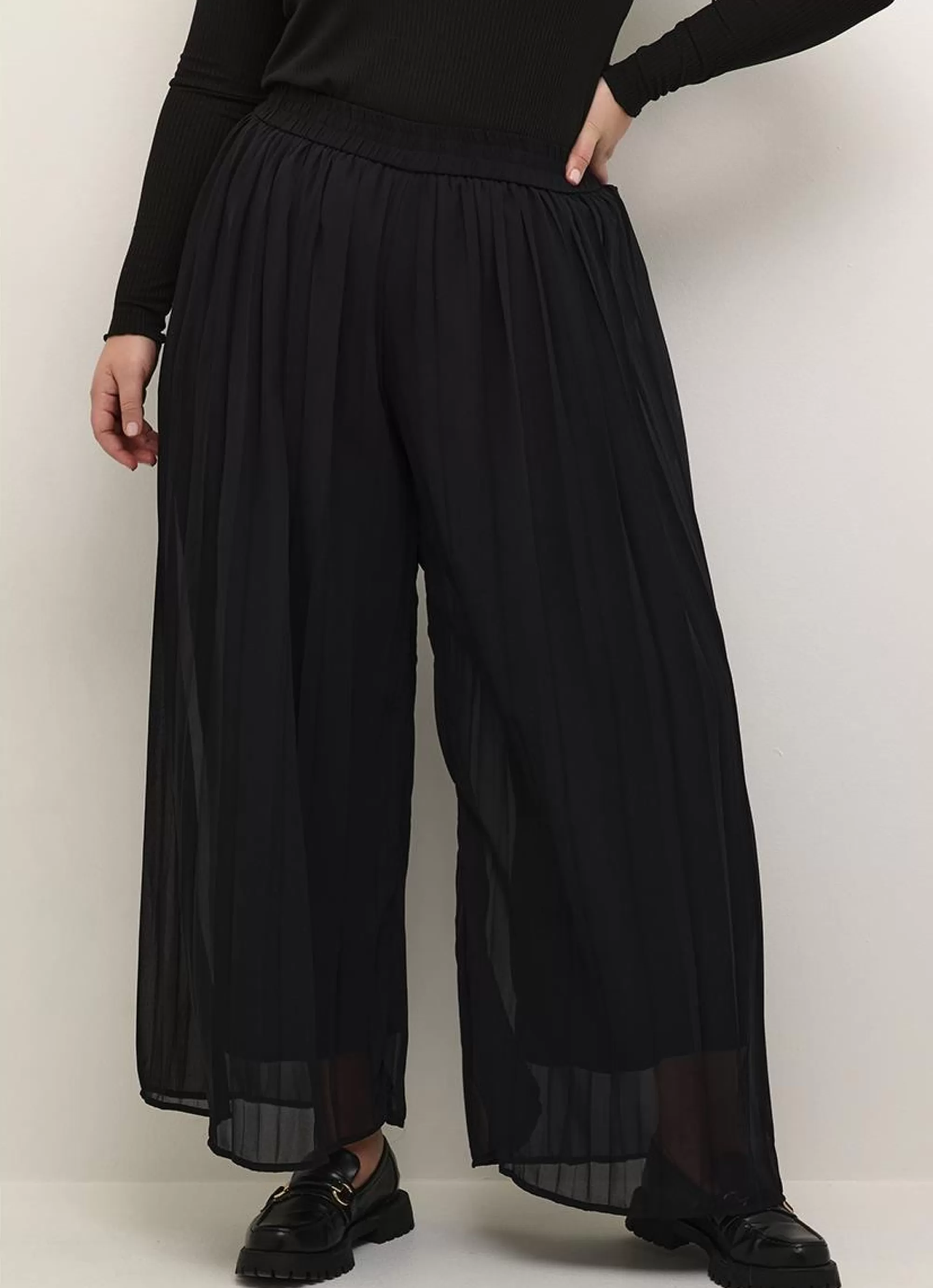 Store Kaffe Curve Pants Fery 10581823 - 100121 Black Deep