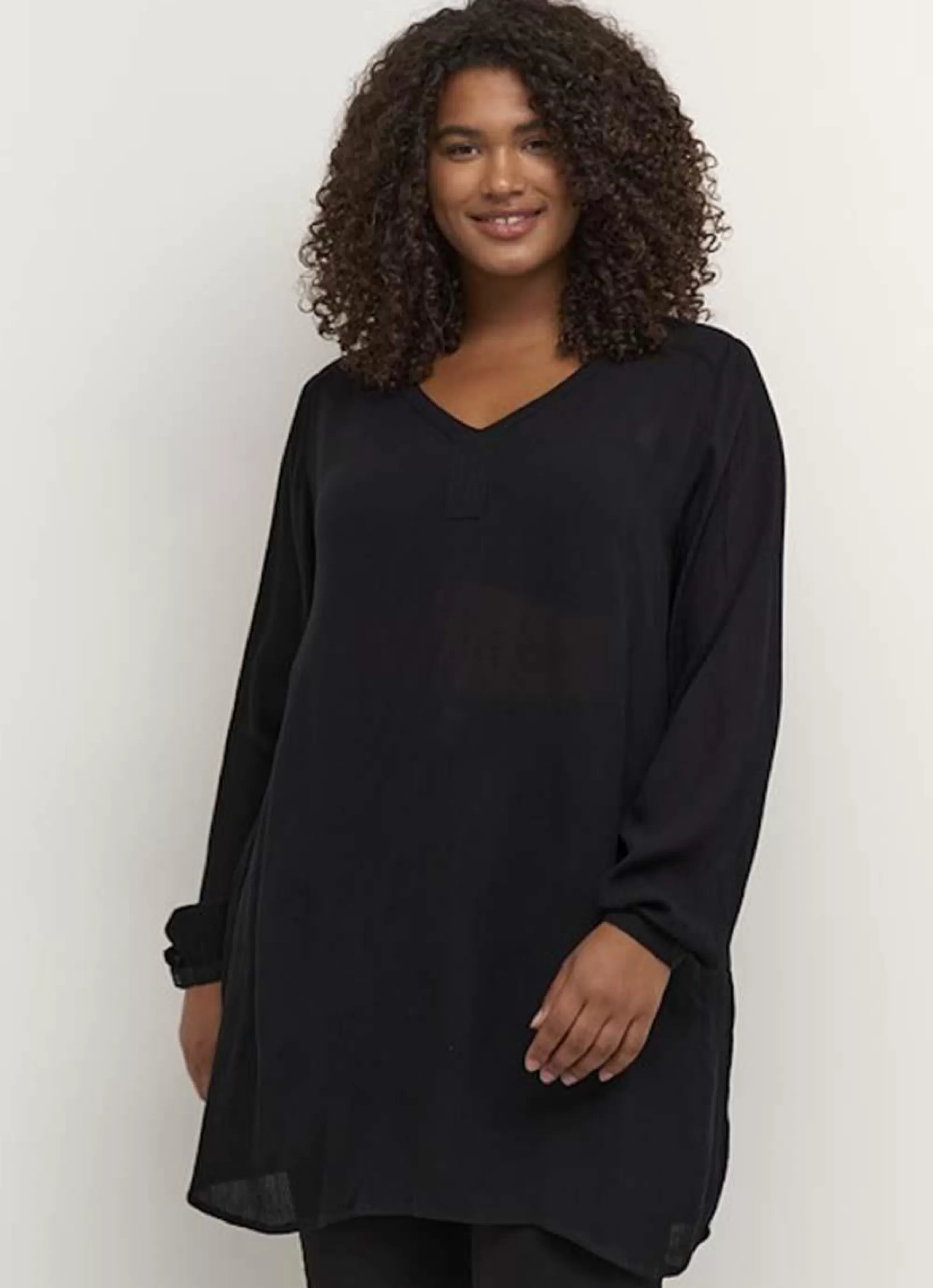 Online * Kaffe Curve Tuniek Ami Ls 10580002-50600 Black Deep