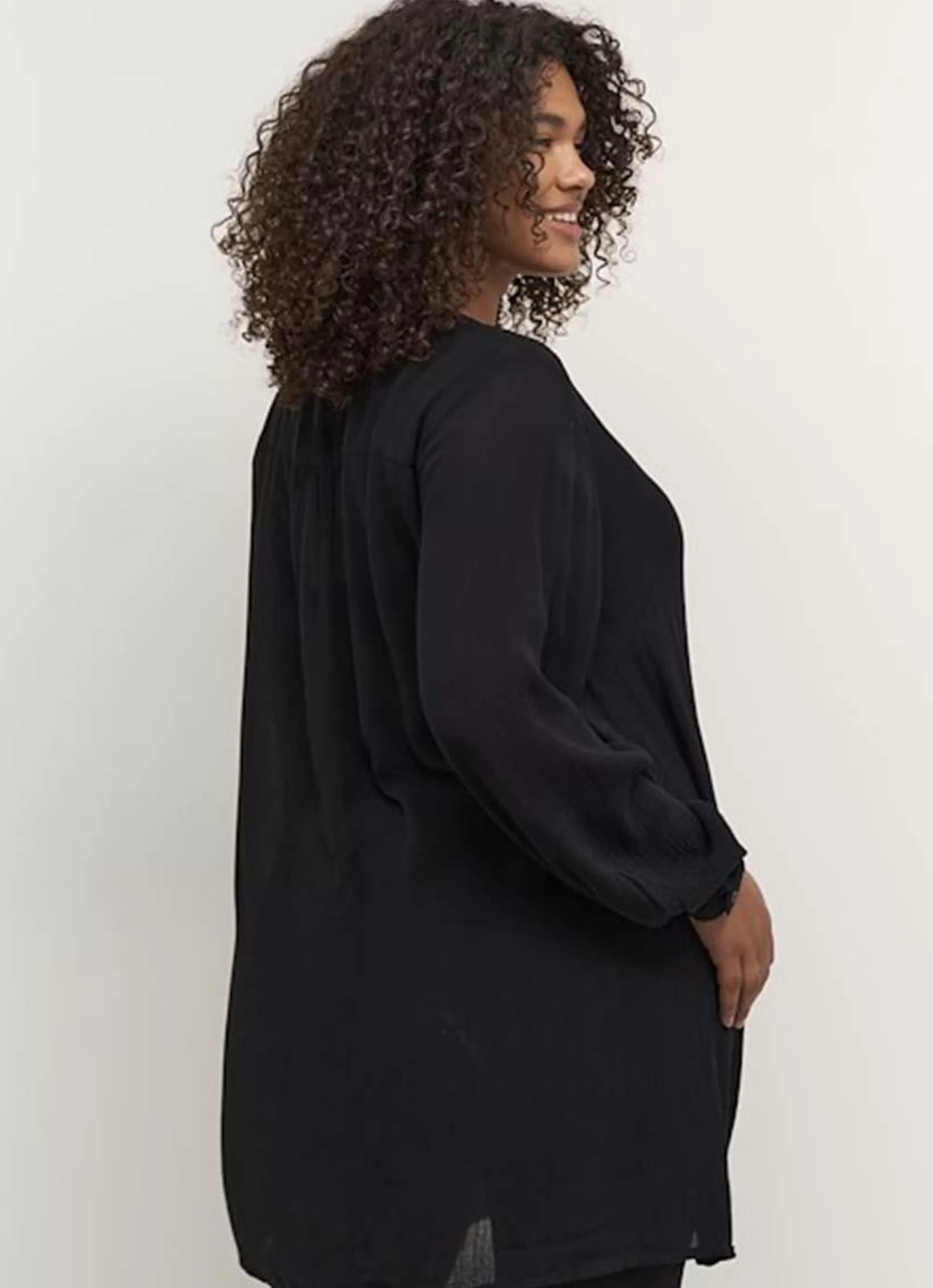 Online * Kaffe Curve Tuniek Ami Ls 10580002-50600 Black Deep