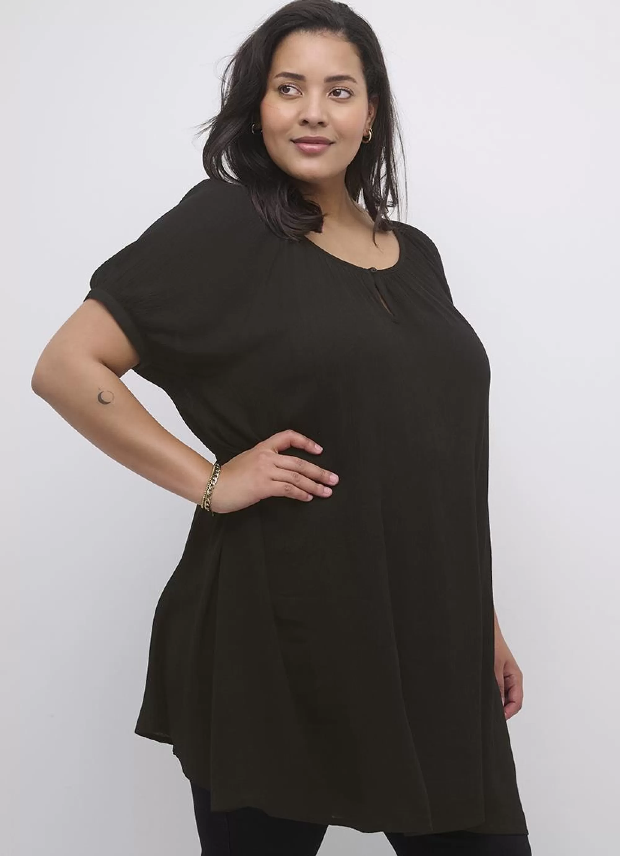 Hot Kaffe Curve Tuniek Cami 10580097 - 100121 Black Deep