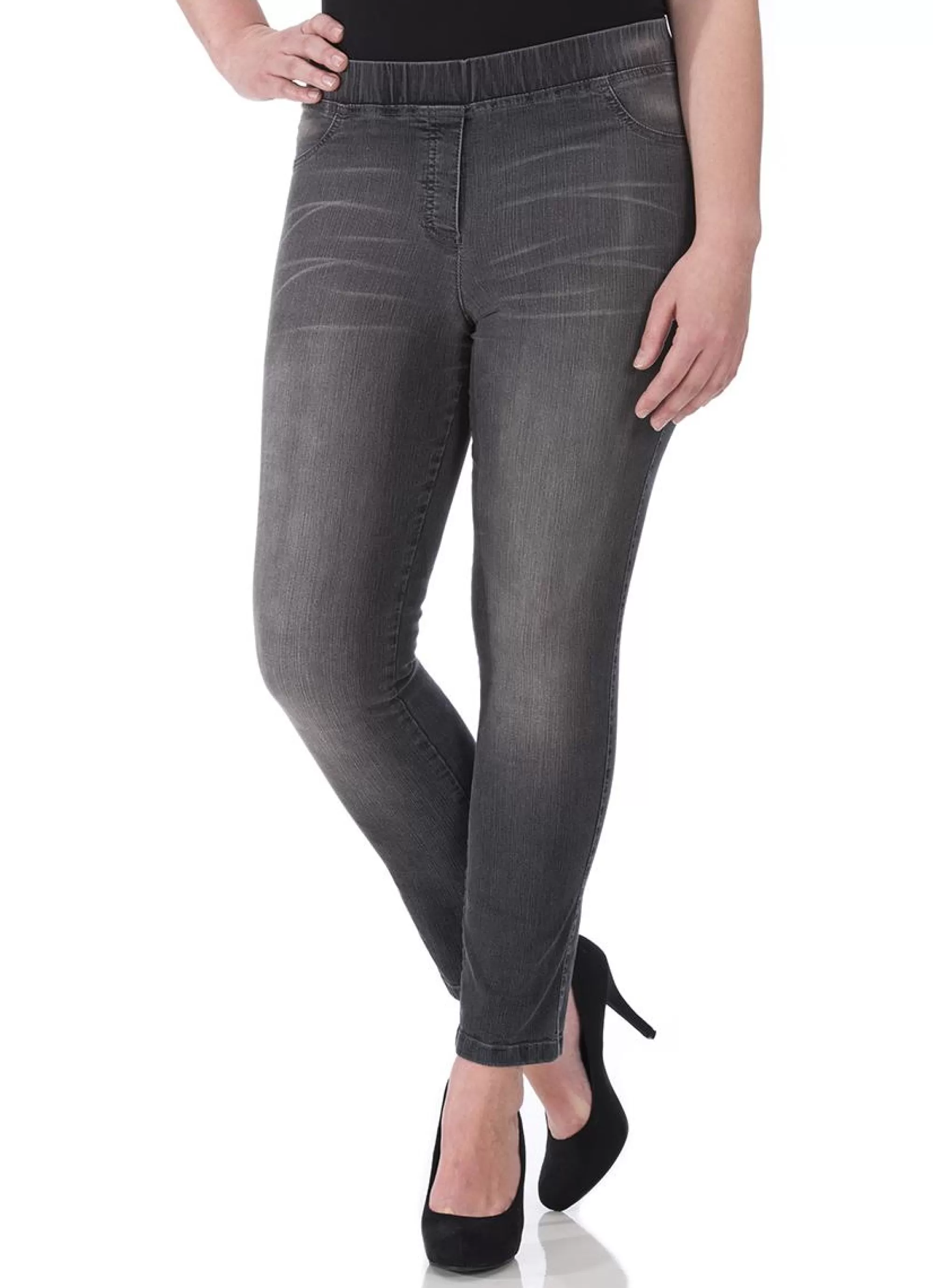 Flash Sale KjBrand Jegging Jenny 23476-6881-601 Nearly Black Faded