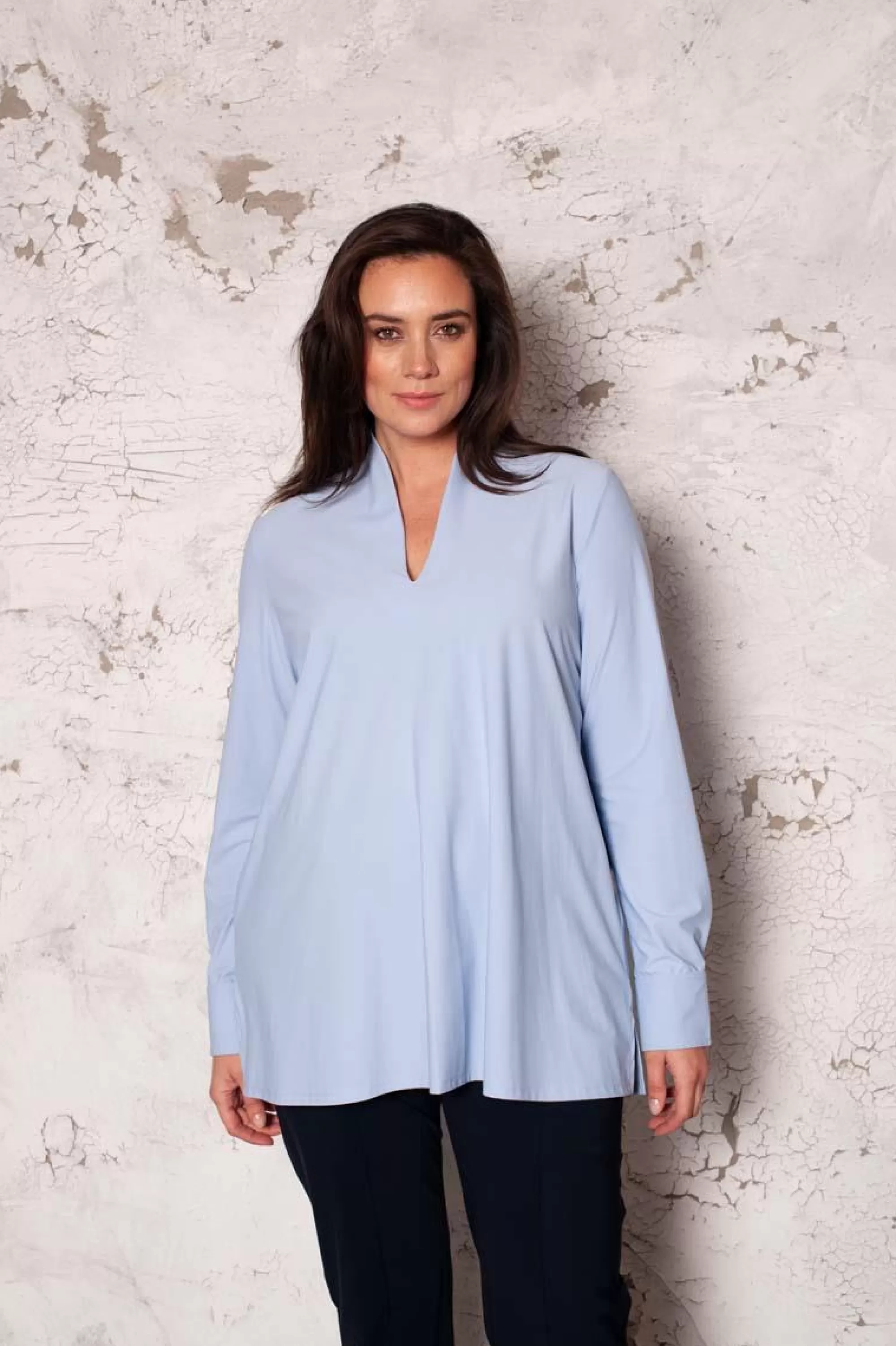 Clearance Plusbasics Shirt Classic Travel 10231554 - 6292 Licht Blauw