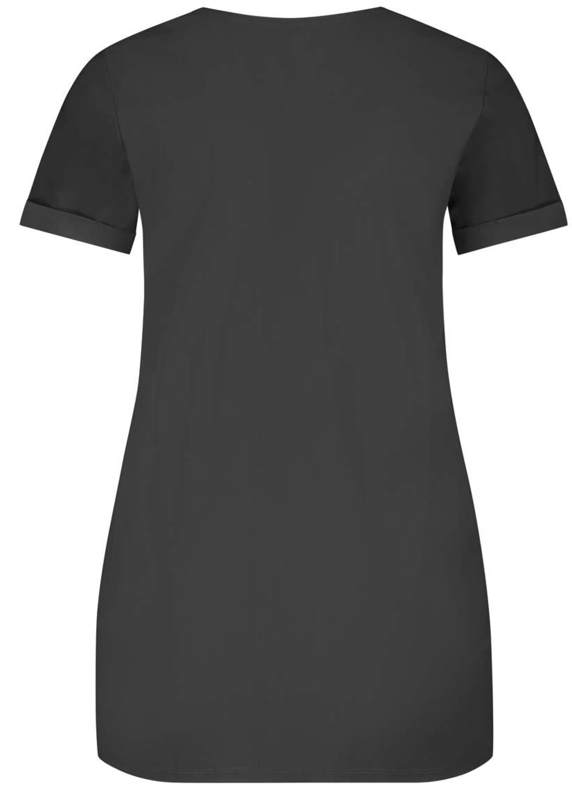 Online Plusbasics Tee V-Neck Travel 10 211 042-406 Zwart