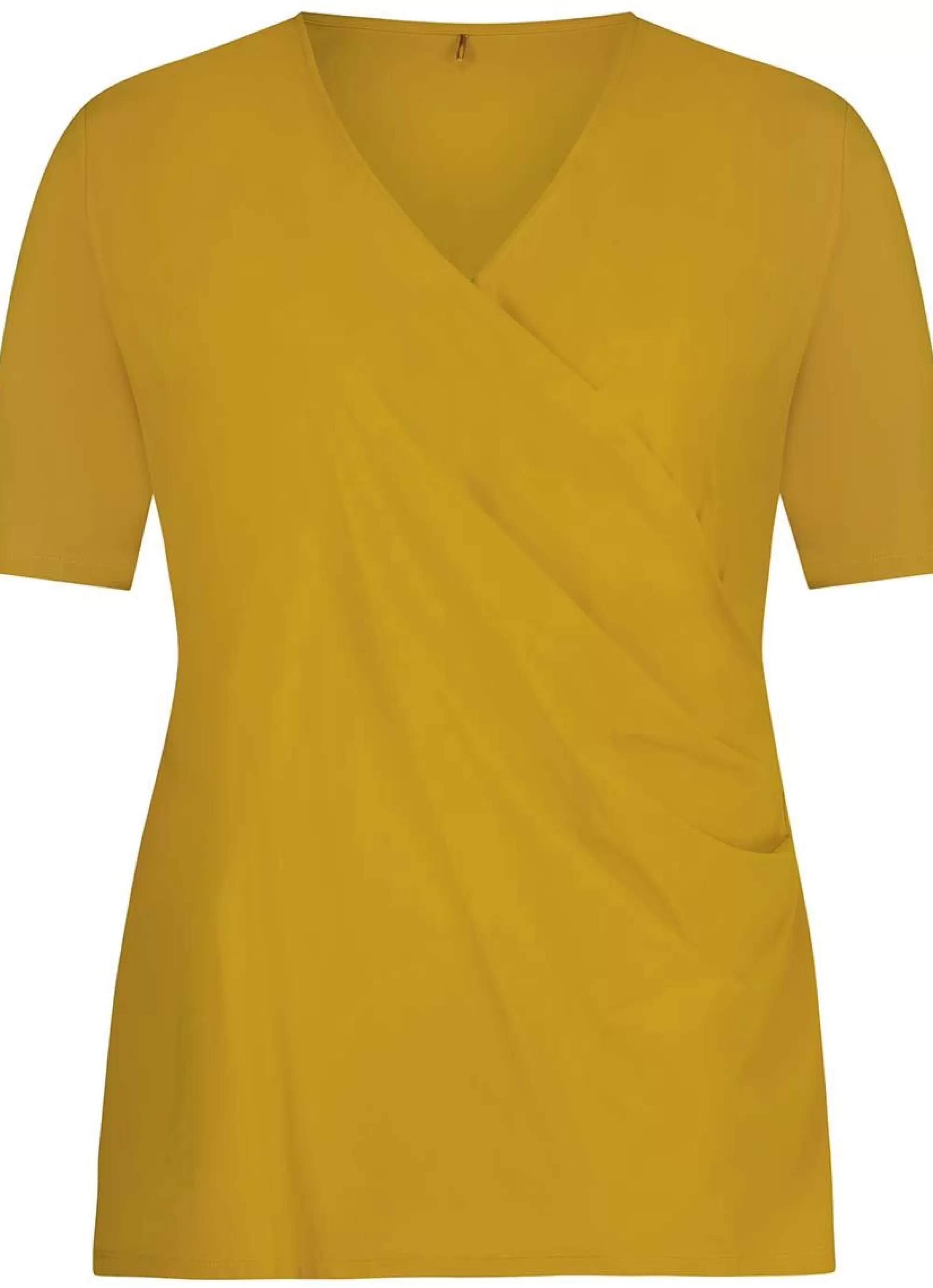 Best Plusbasics Wrap Top Ss Travel 10211292 - 035 Ochre