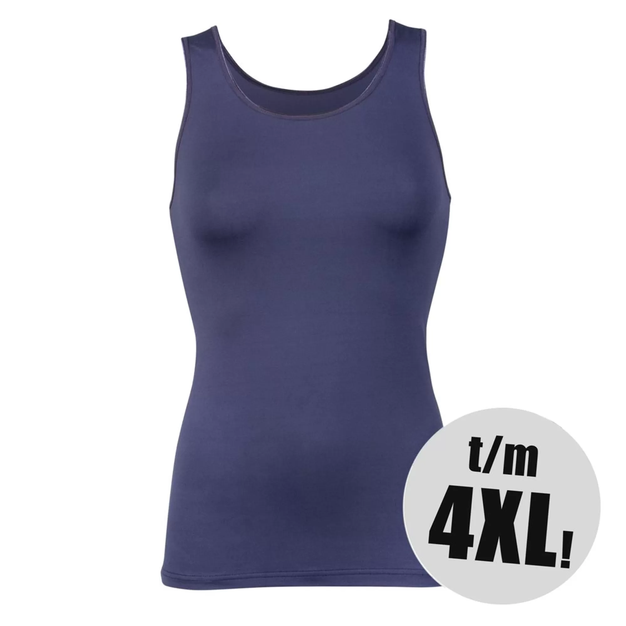 Fashion Rj Bodywear Hemd Pure Color 32-013-202 Donker Blauw