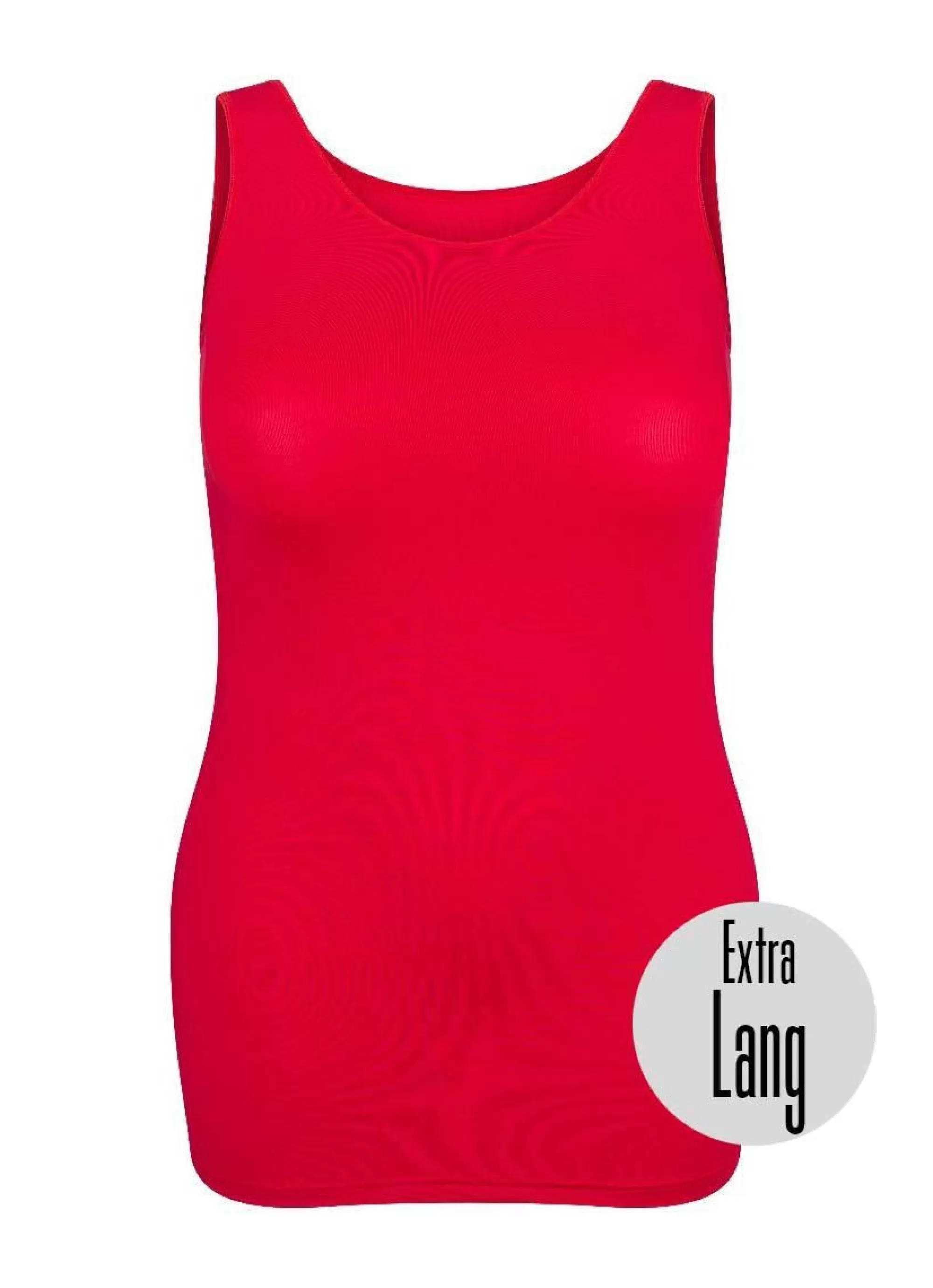 Clearance Rj Bodywear Rj Pure Color Dames Hemd Extra Lang 32-025229 Rood