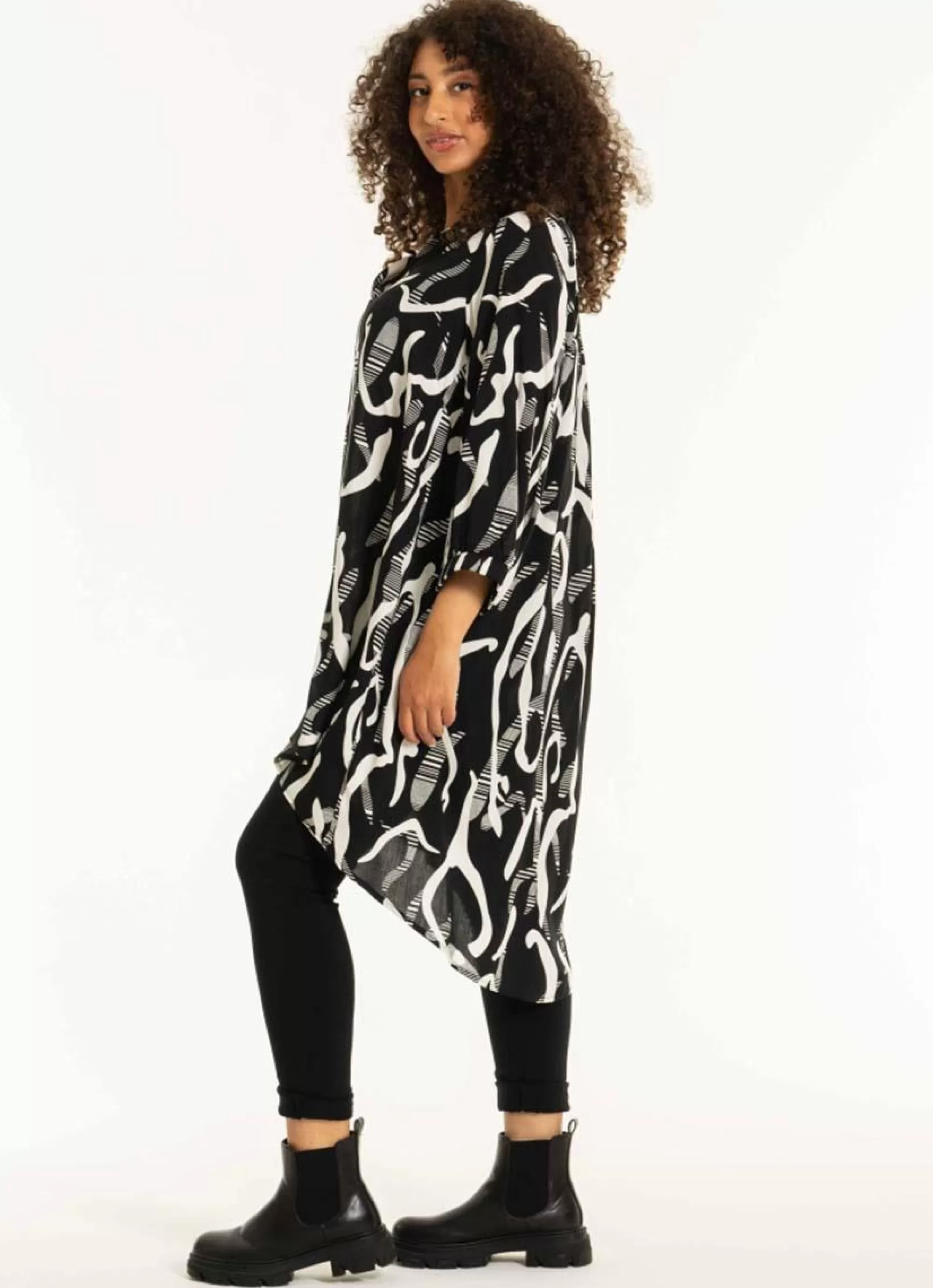 New Studio Tuniek Ebru S242893 - Black/White Patterns