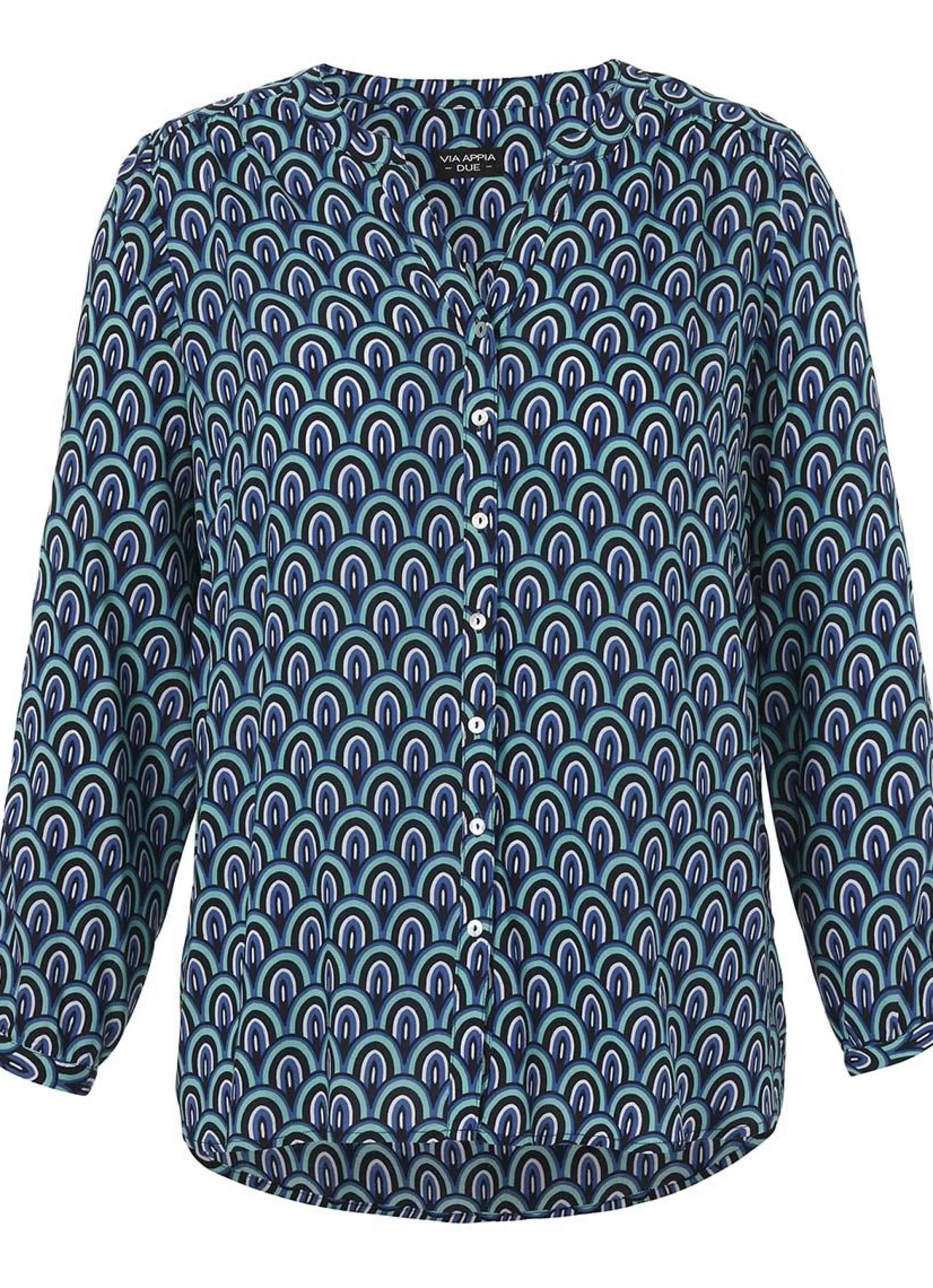 New Via Appia Due Blouse 2421940 - 803 Navy Blue