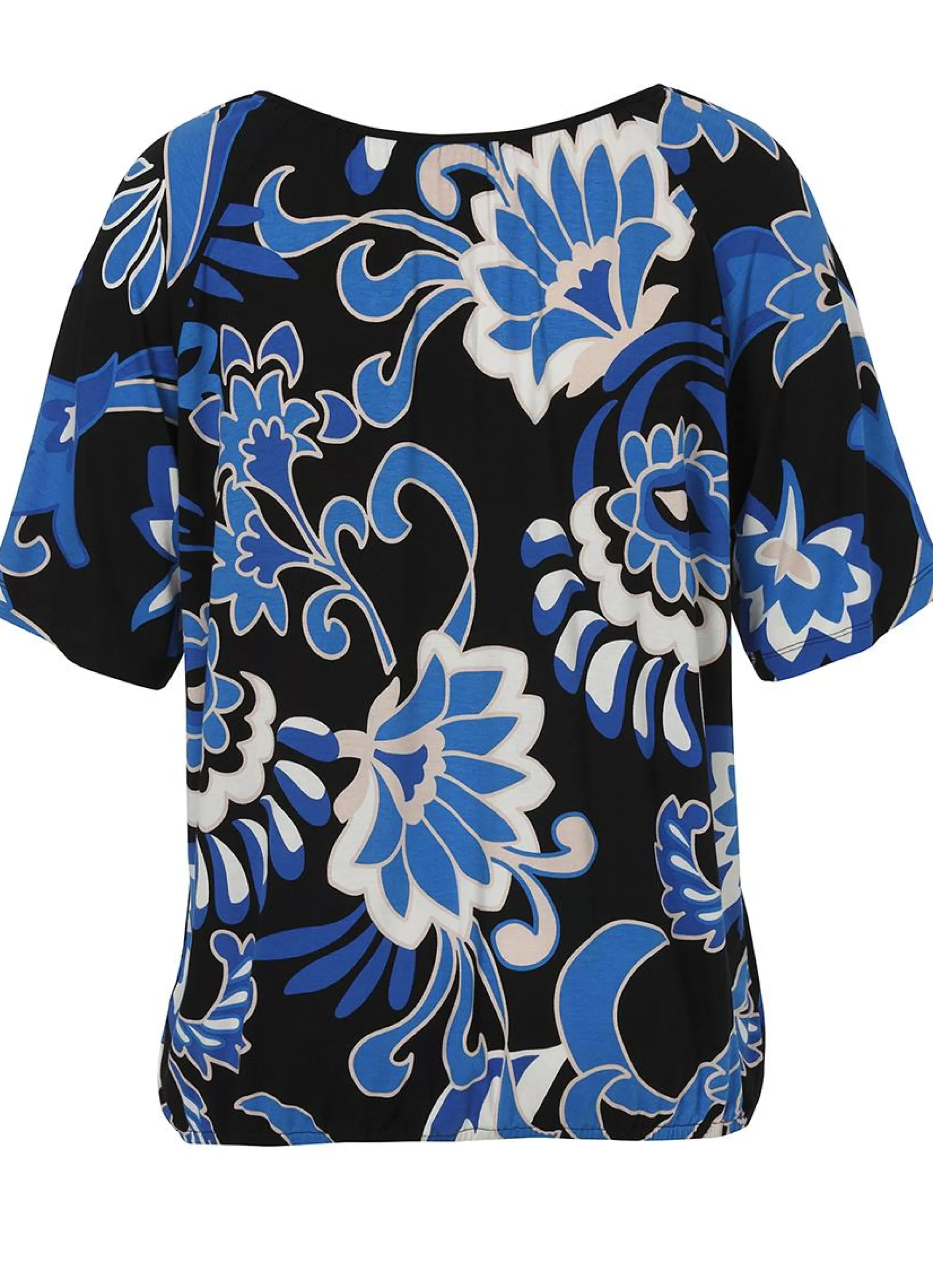 Fashion Via Appia Due Shirt 2412725 - 103 Zwart-Blauw-Wit