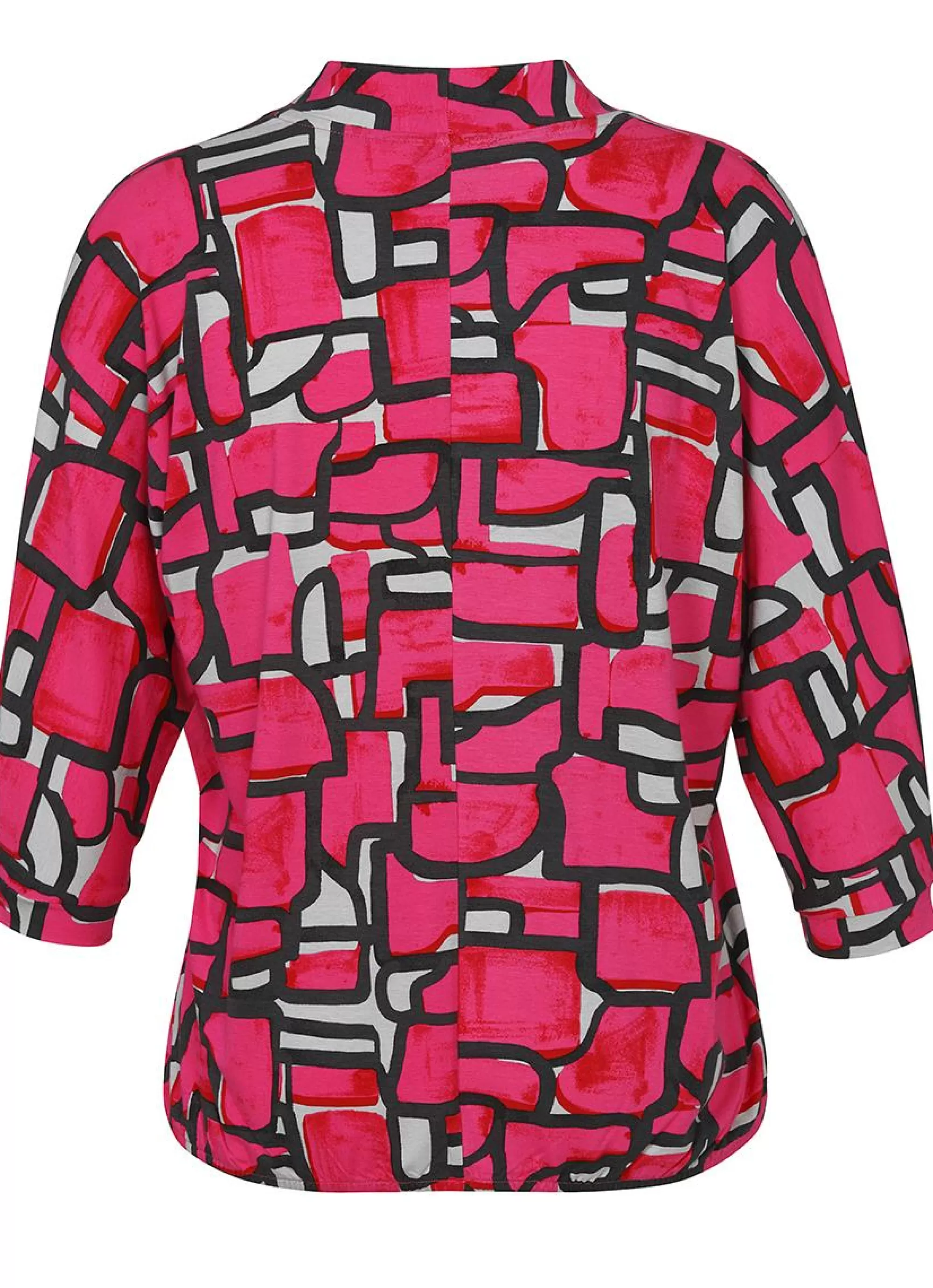 New Via Appia Due Shirt 663881- 653 Pink-Zwart