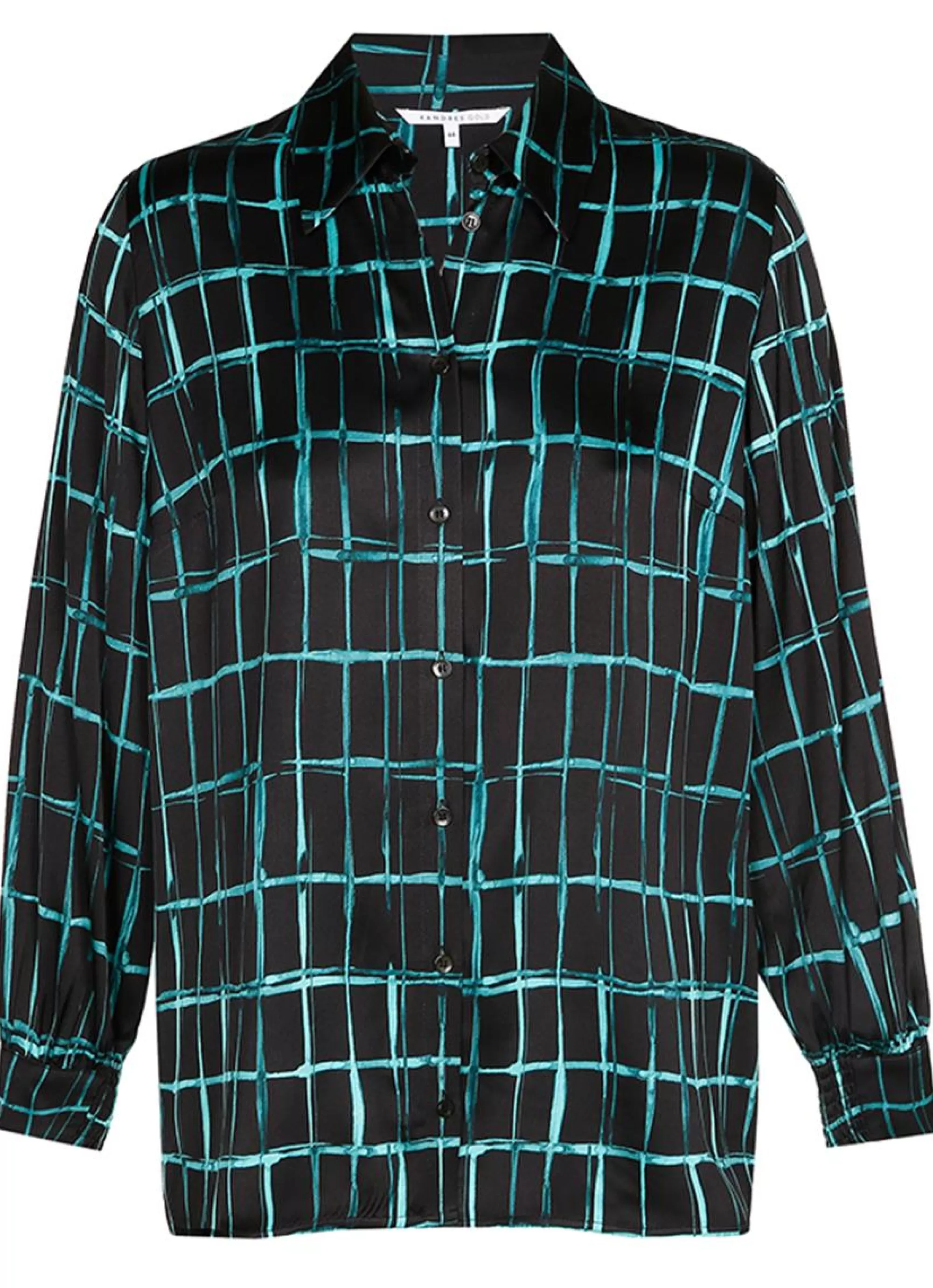 Clearance Xandres Blouse Himia 61067-01 - 0045 Black Dark Aqua