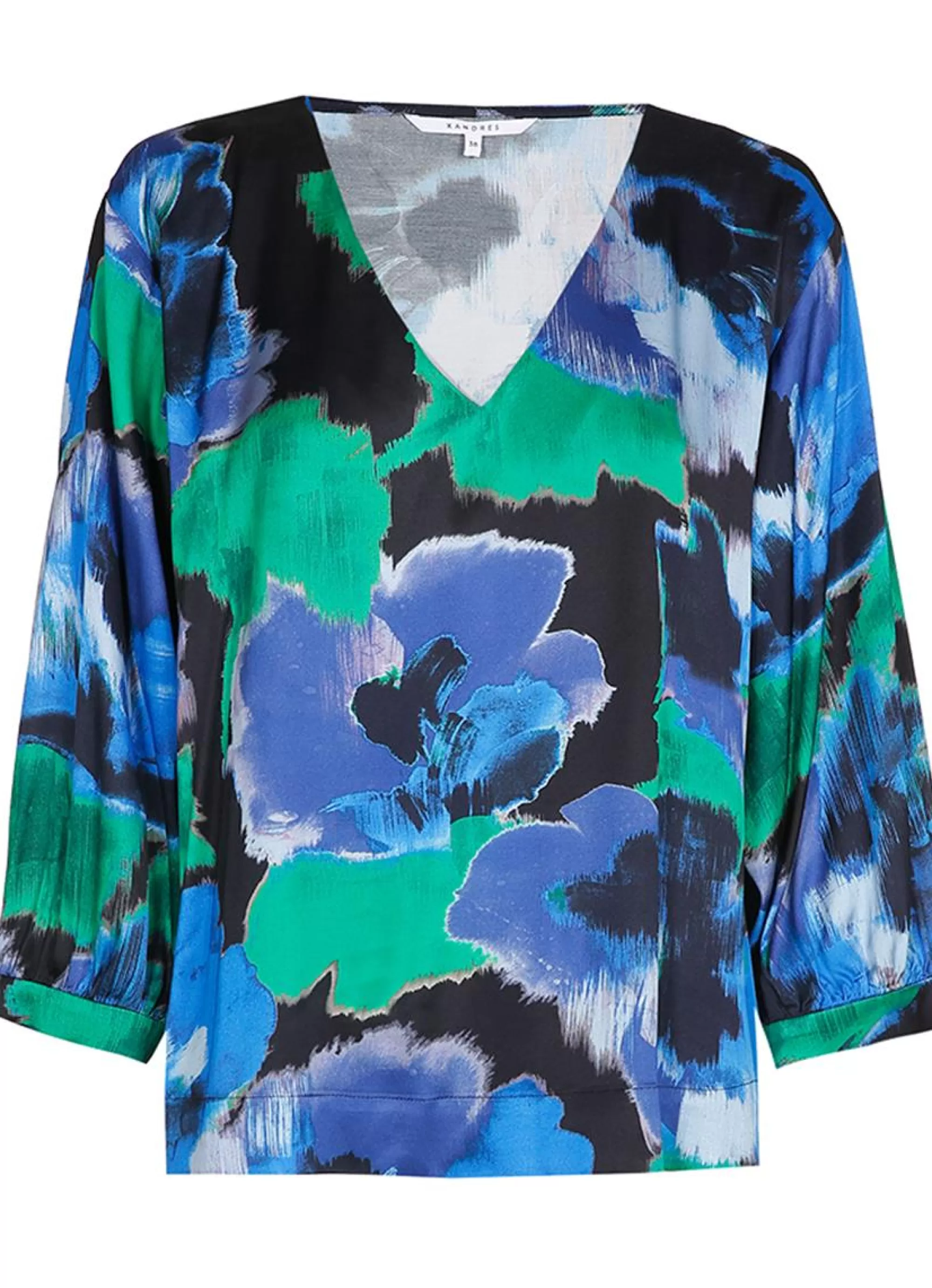 New Xandres Blouse Holos 61034-01 - 0045 Green,Blue,Black Multi