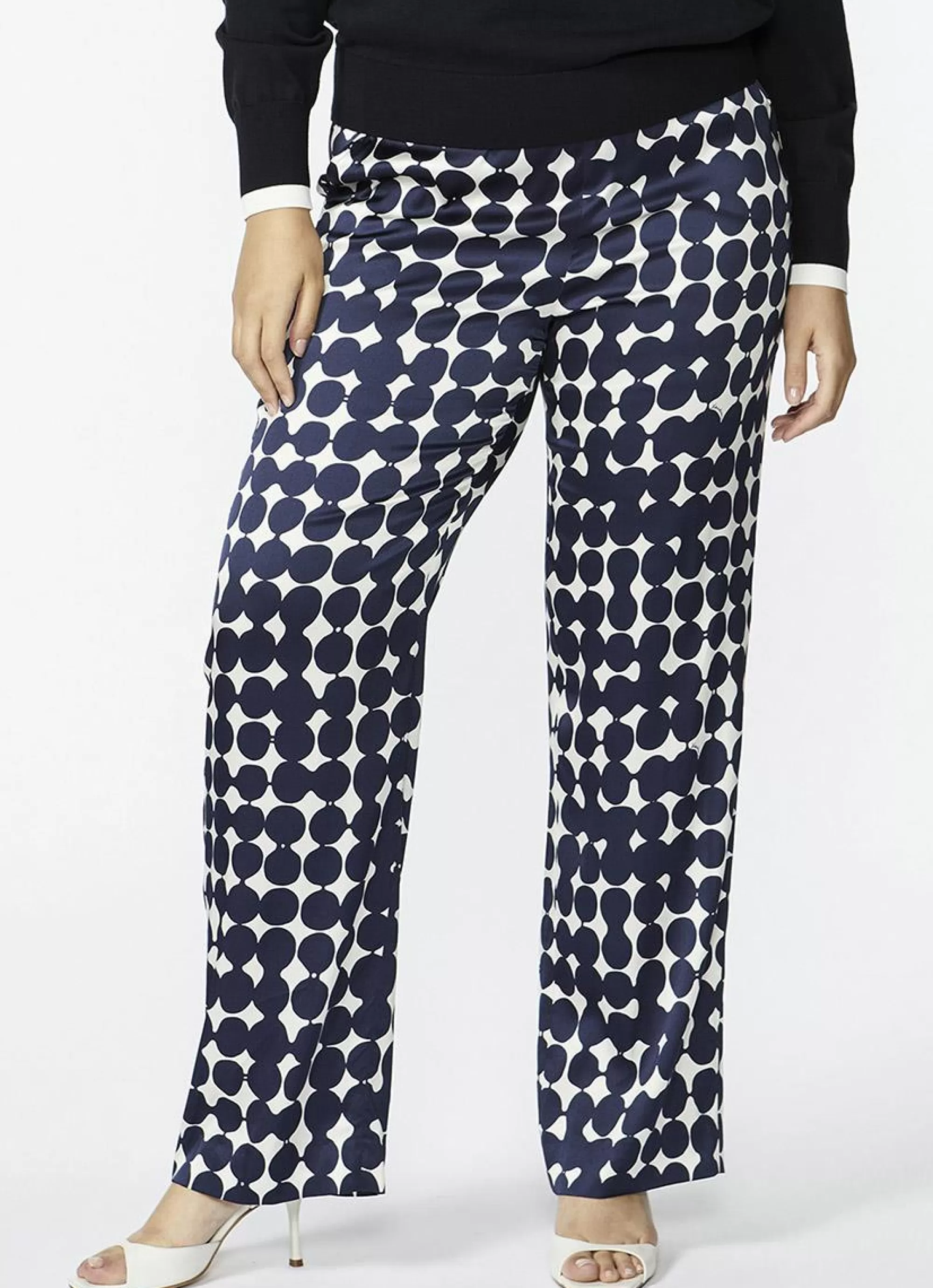 Flash Sale Xandres Gold Broek Phocas-Plat 61110 - 8805 Navy/Ecru