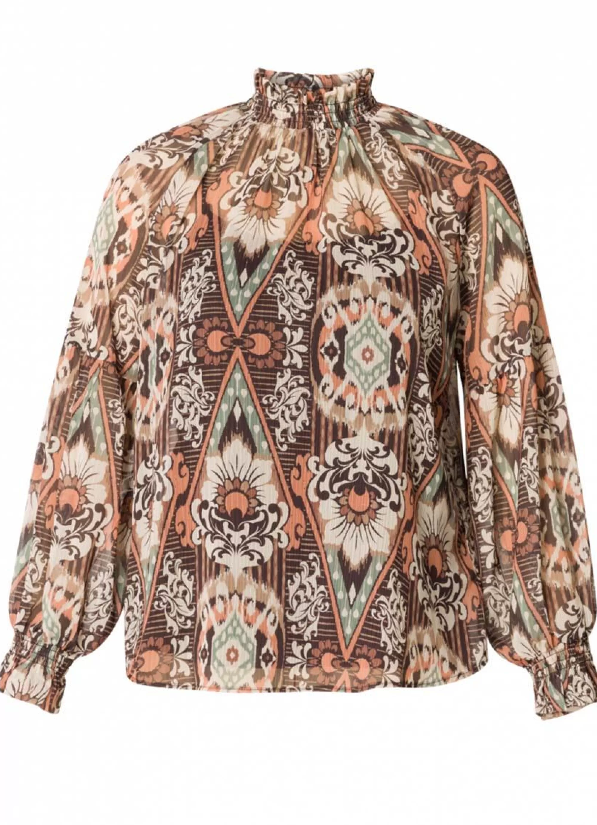 Outlet Yesta Blouse Roxy A004080 - Terracotta/ Multi Colour