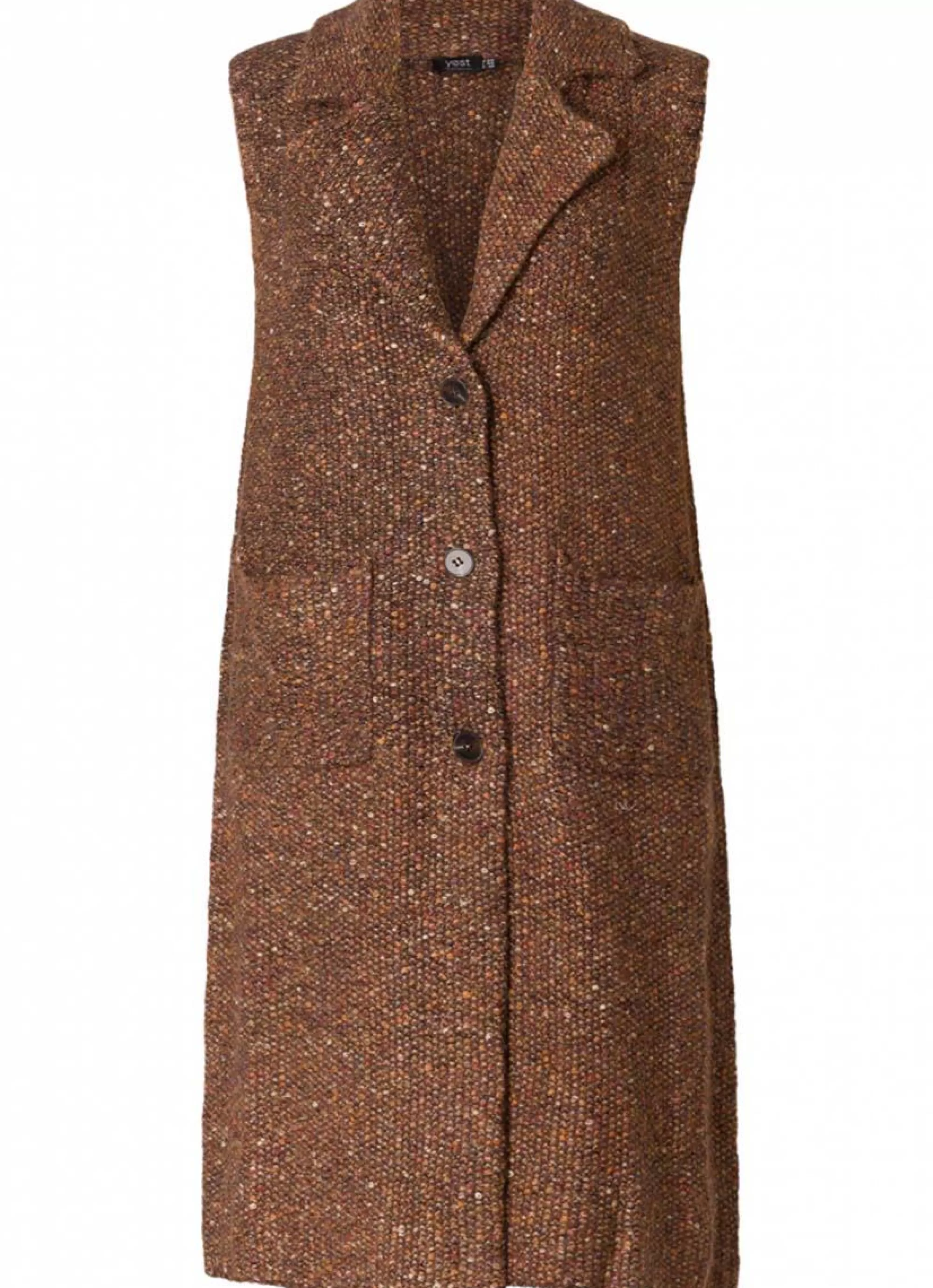 Clearance Yesta Vest Rosalynn A004095 - Warm Brown Multi