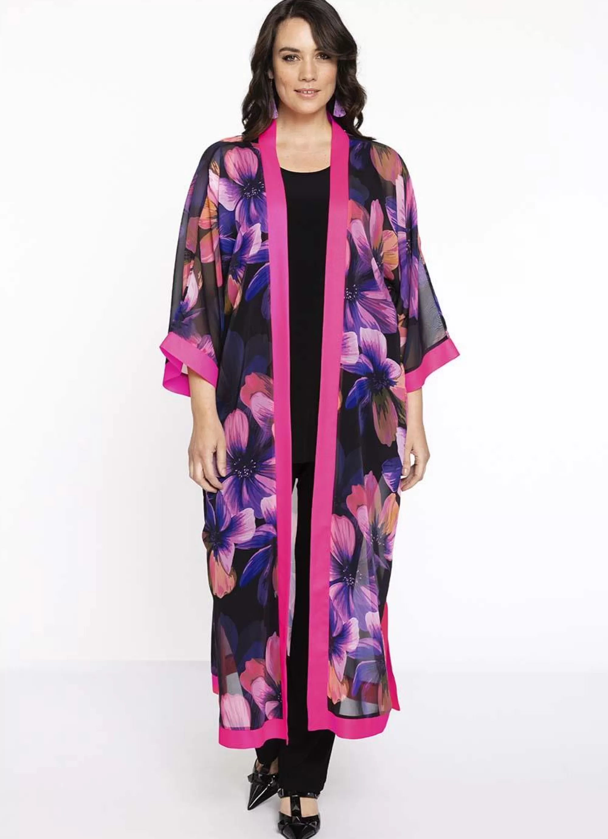 Shop Yoek Kimono Cara 202656 - 210 Black