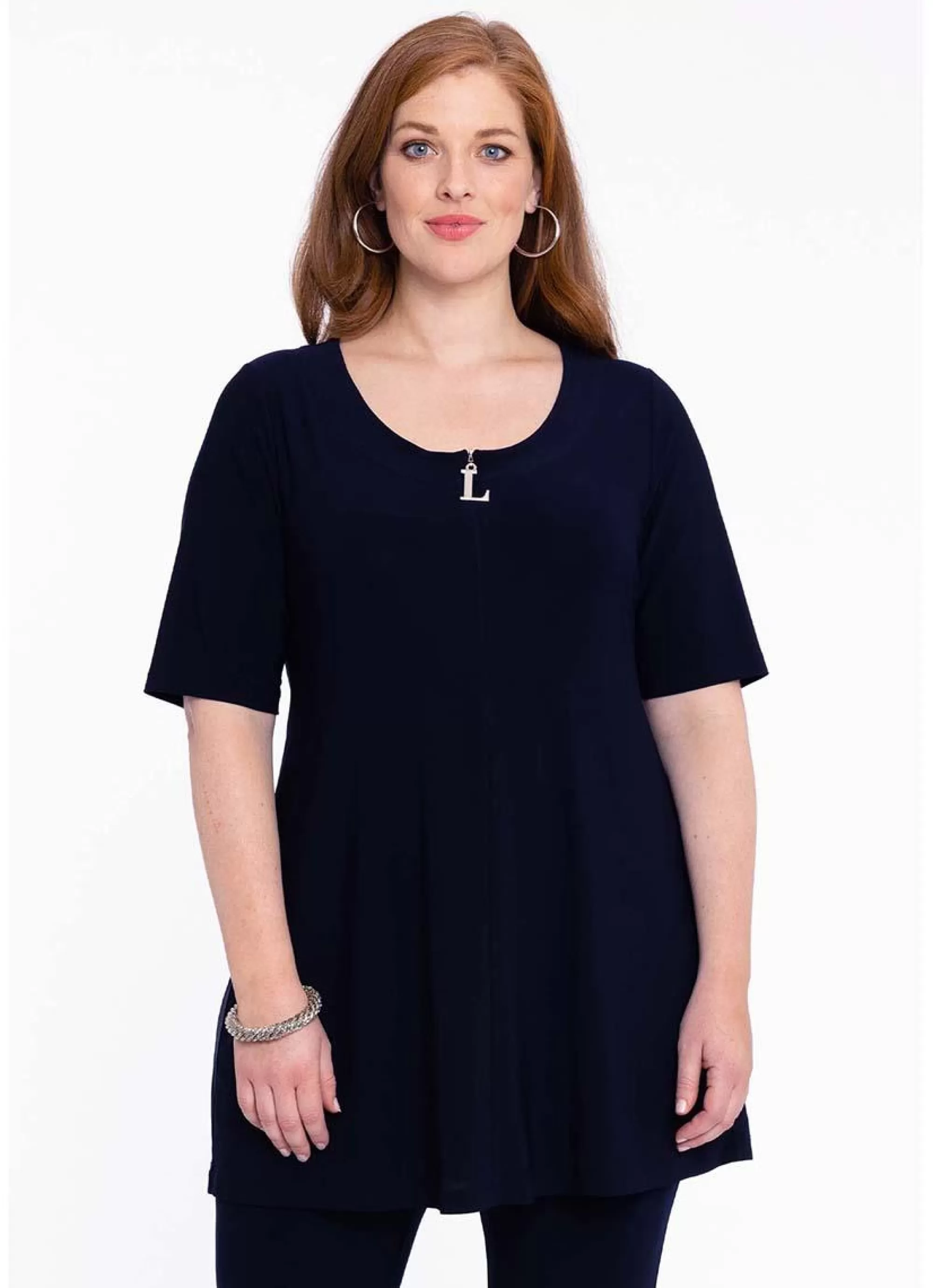 Flash Sale Yoek Loretta's Tunic L Zipper Dolce L164041-230 Navy