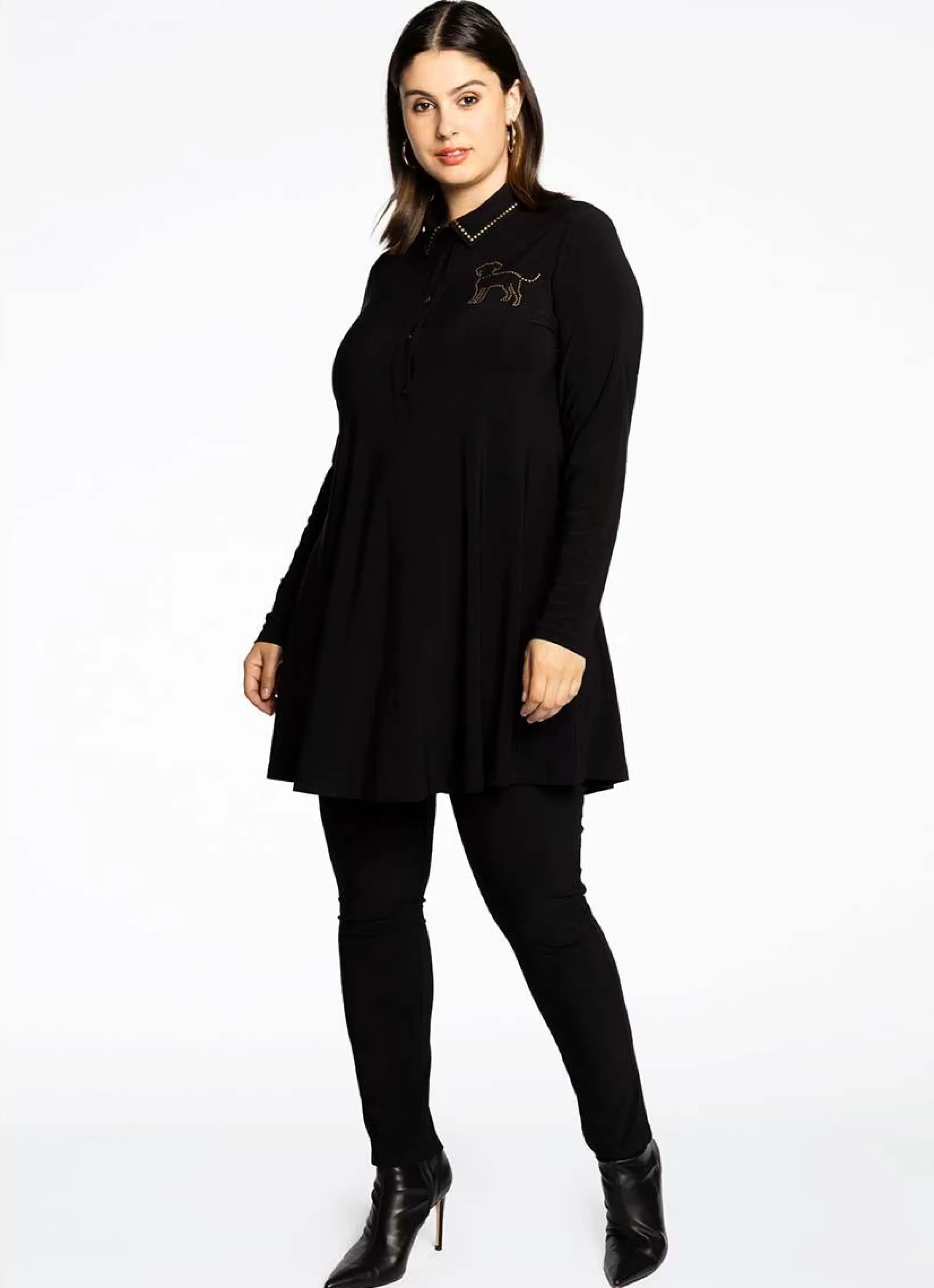Fashion * Yoek Loretta's Xtra Slim Fit Tregging Dolce Zwart L955585